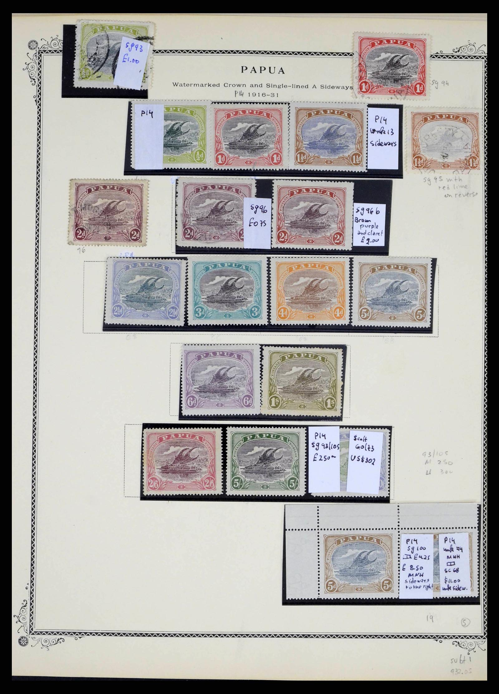 38327 0005 - Postzegelverzameling 38327 Papua & Nieuw Guinea 1901-2010.