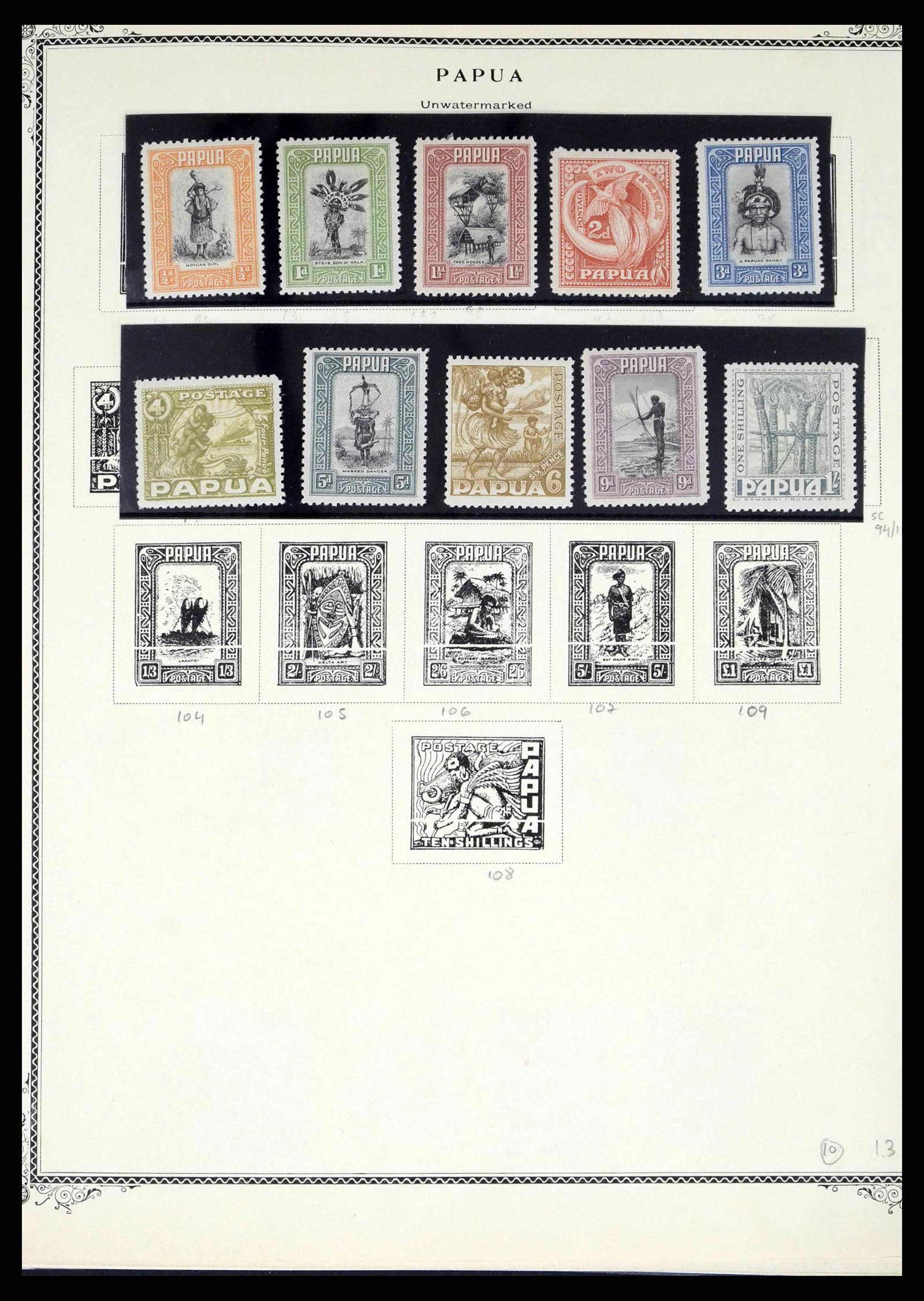 38327 0007 - Postzegelverzameling 38327 Papua & Nieuw Guinea 1901-2010.