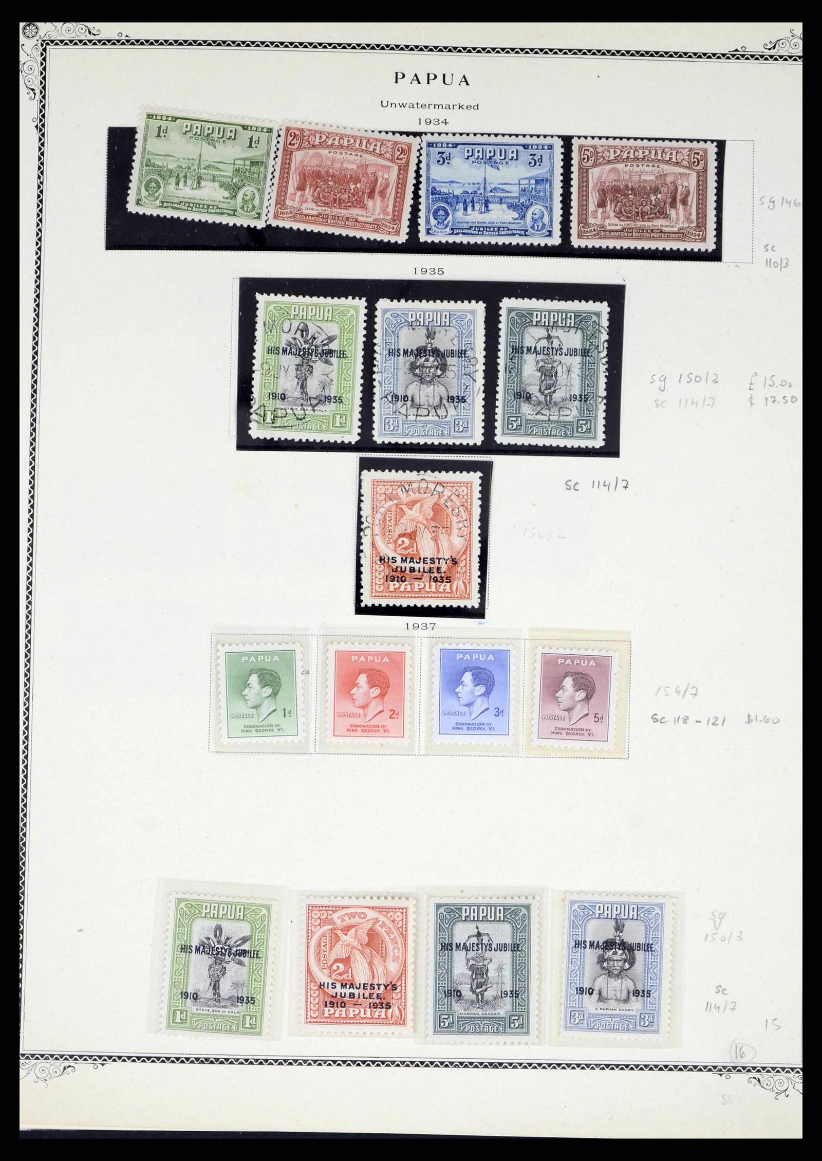 38327 0008 - Postzegelverzameling 38327 Papua & Nieuw Guinea 1901-2010.
