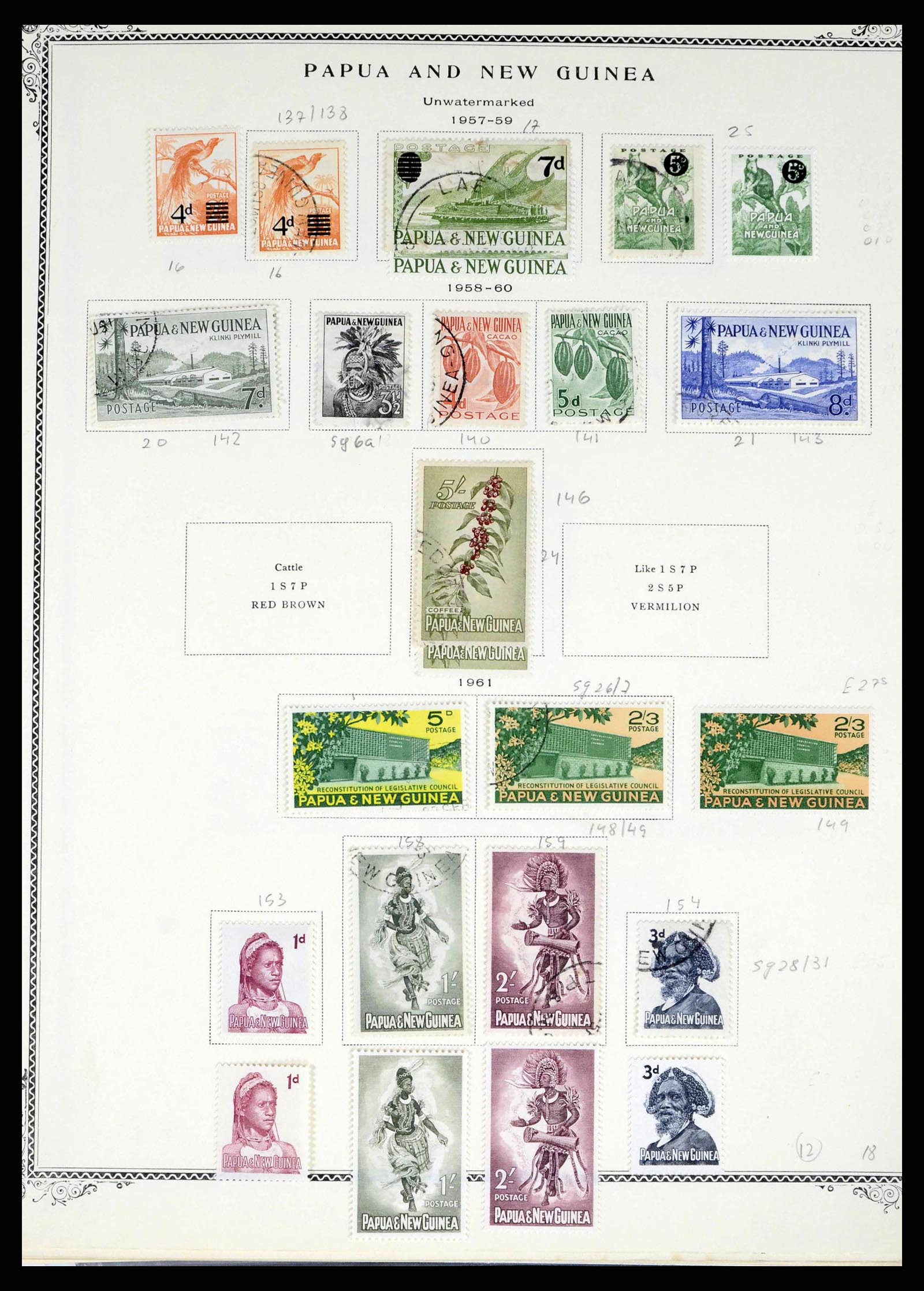 38327 0010 - Postzegelverzameling 38327 Papua & Nieuw Guinea 1901-2010.