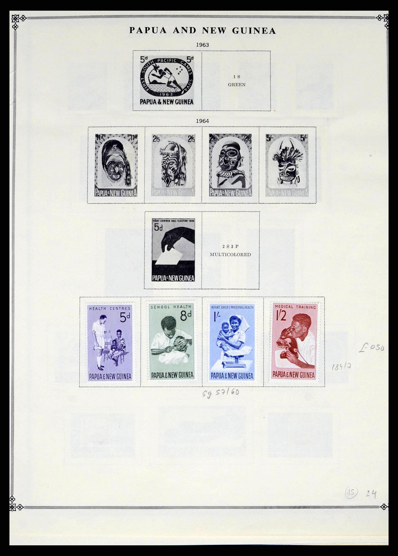 38327 0013 - Postzegelverzameling 38327 Papua & Nieuw Guinea 1901-2010.
