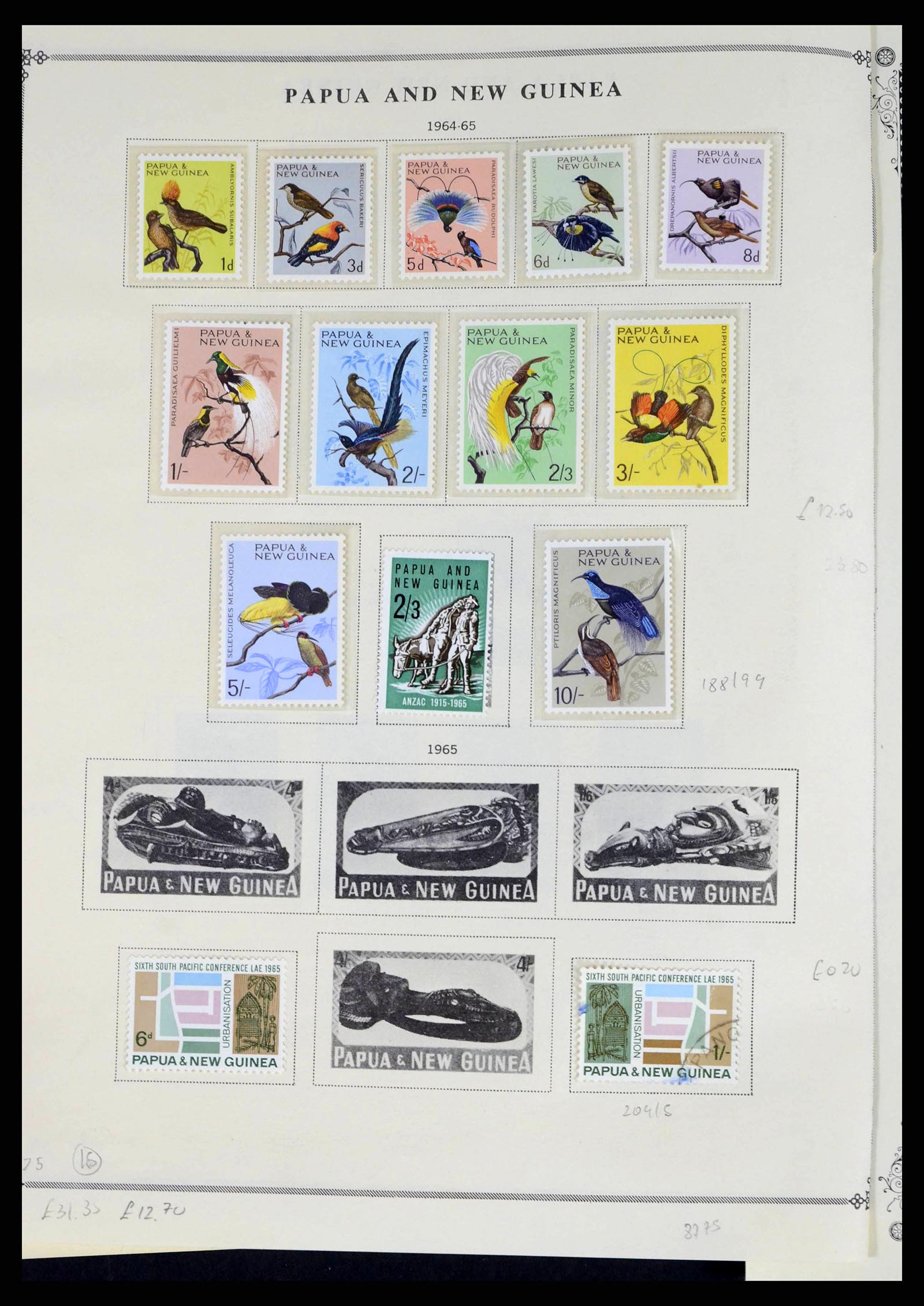 38327 0014 - Postzegelverzameling 38327 Papua & Nieuw Guinea 1901-2010.