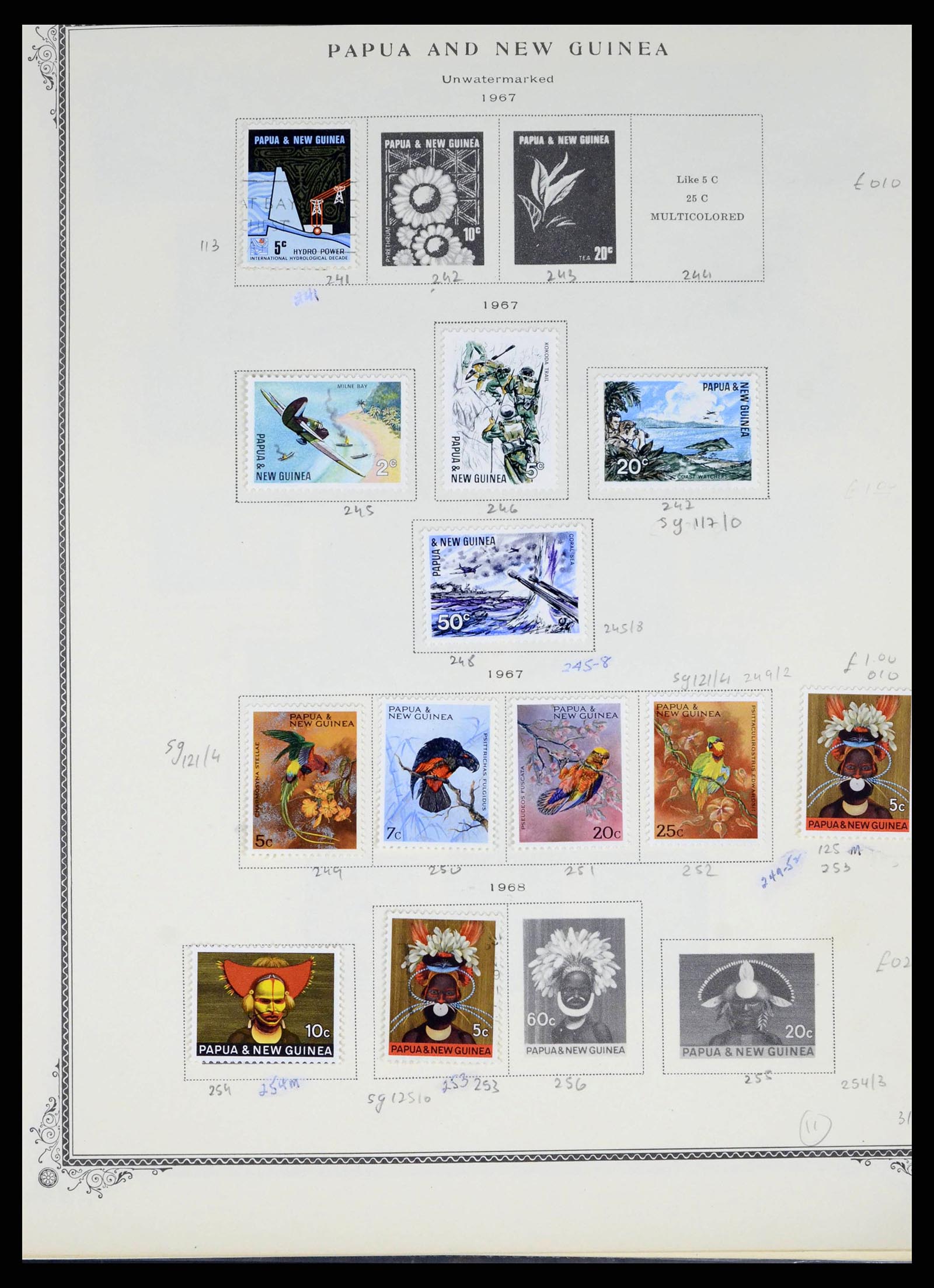 38327 0016 - Postzegelverzameling 38327 Papua & Nieuw Guinea 1901-2010.