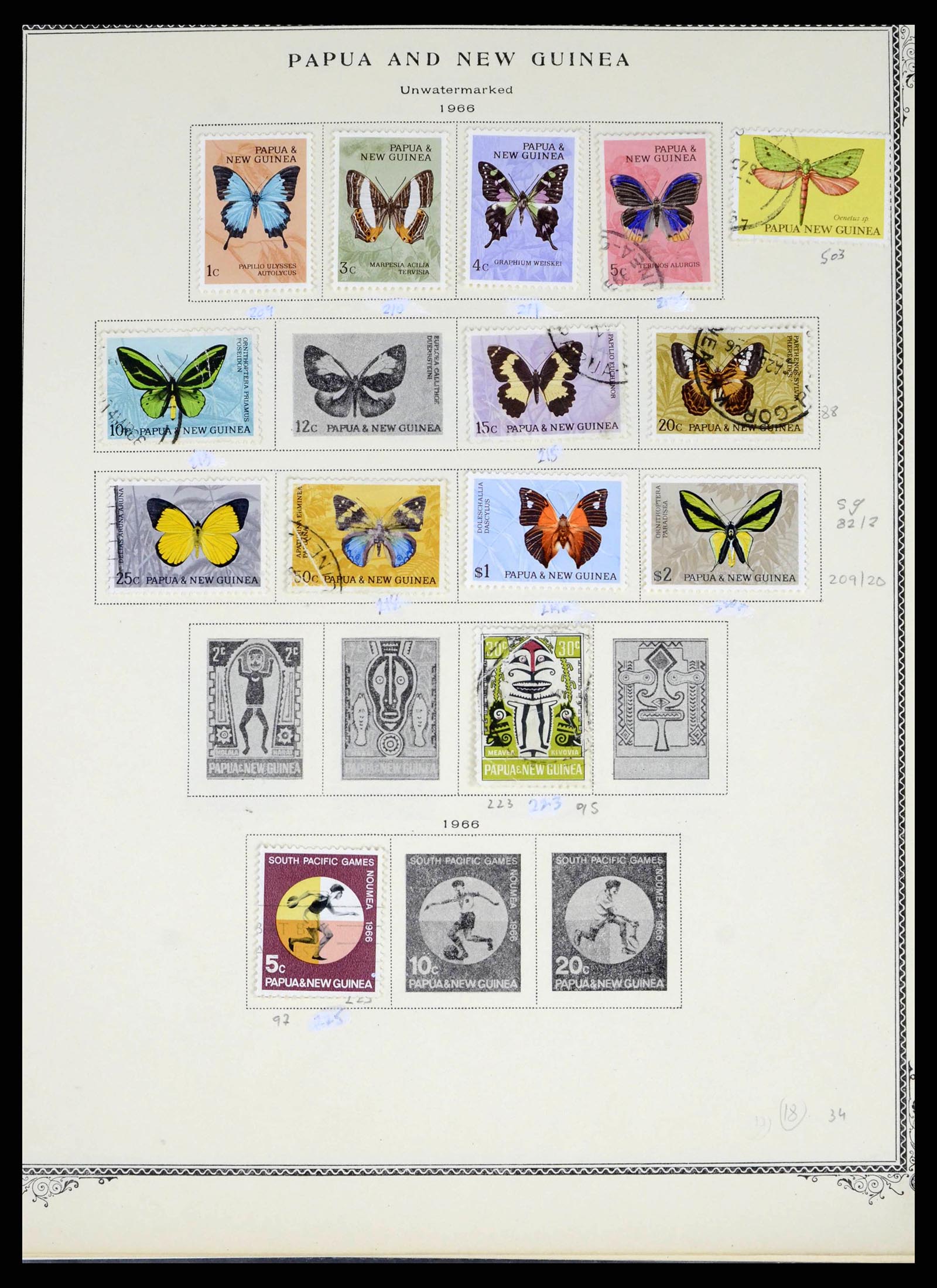 38327 0017 - Postzegelverzameling 38327 Papua & Nieuw Guinea 1901-2010.