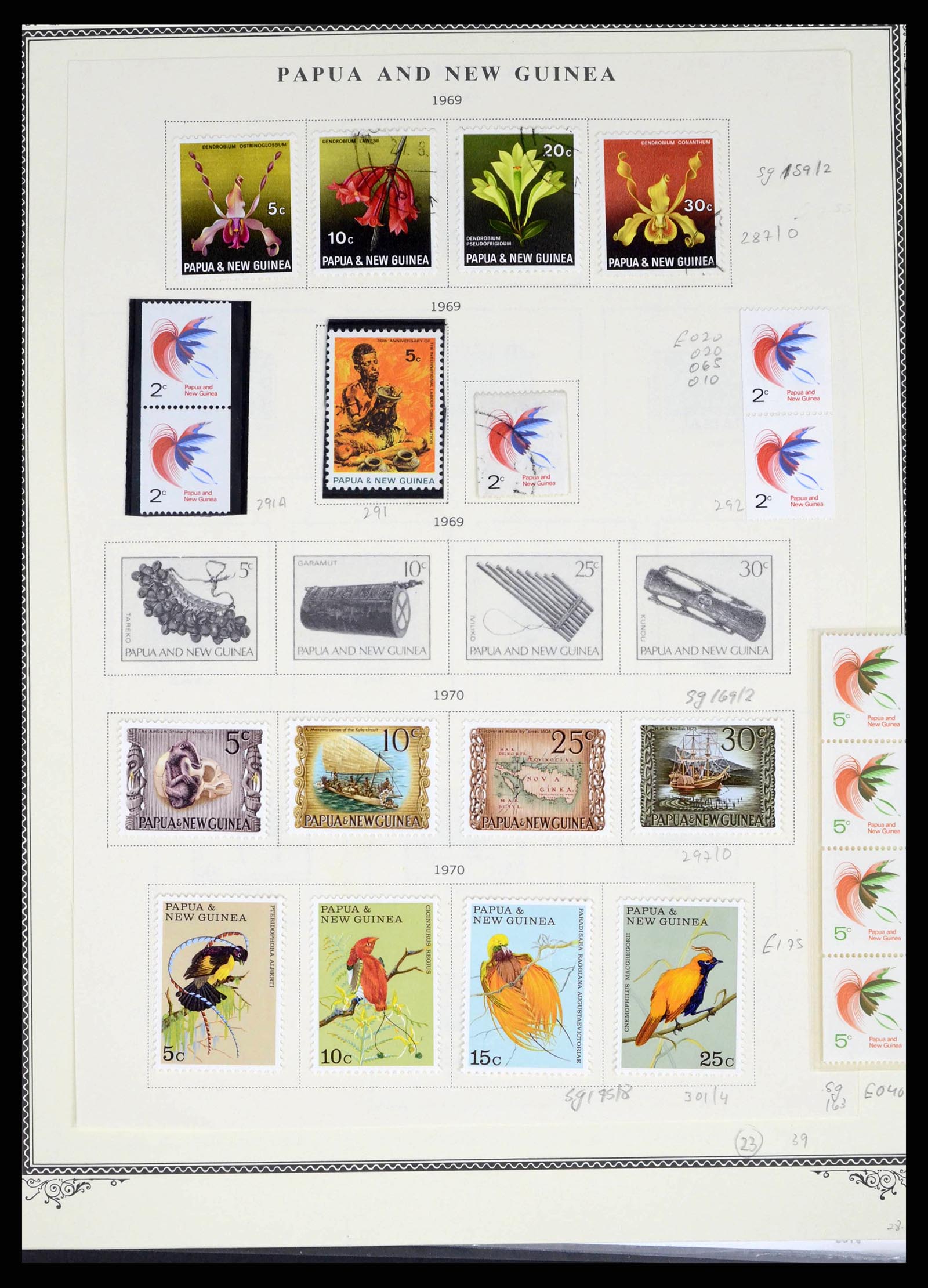 38327 0022 - Postzegelverzameling 38327 Papua & Nieuw Guinea 1901-2010.