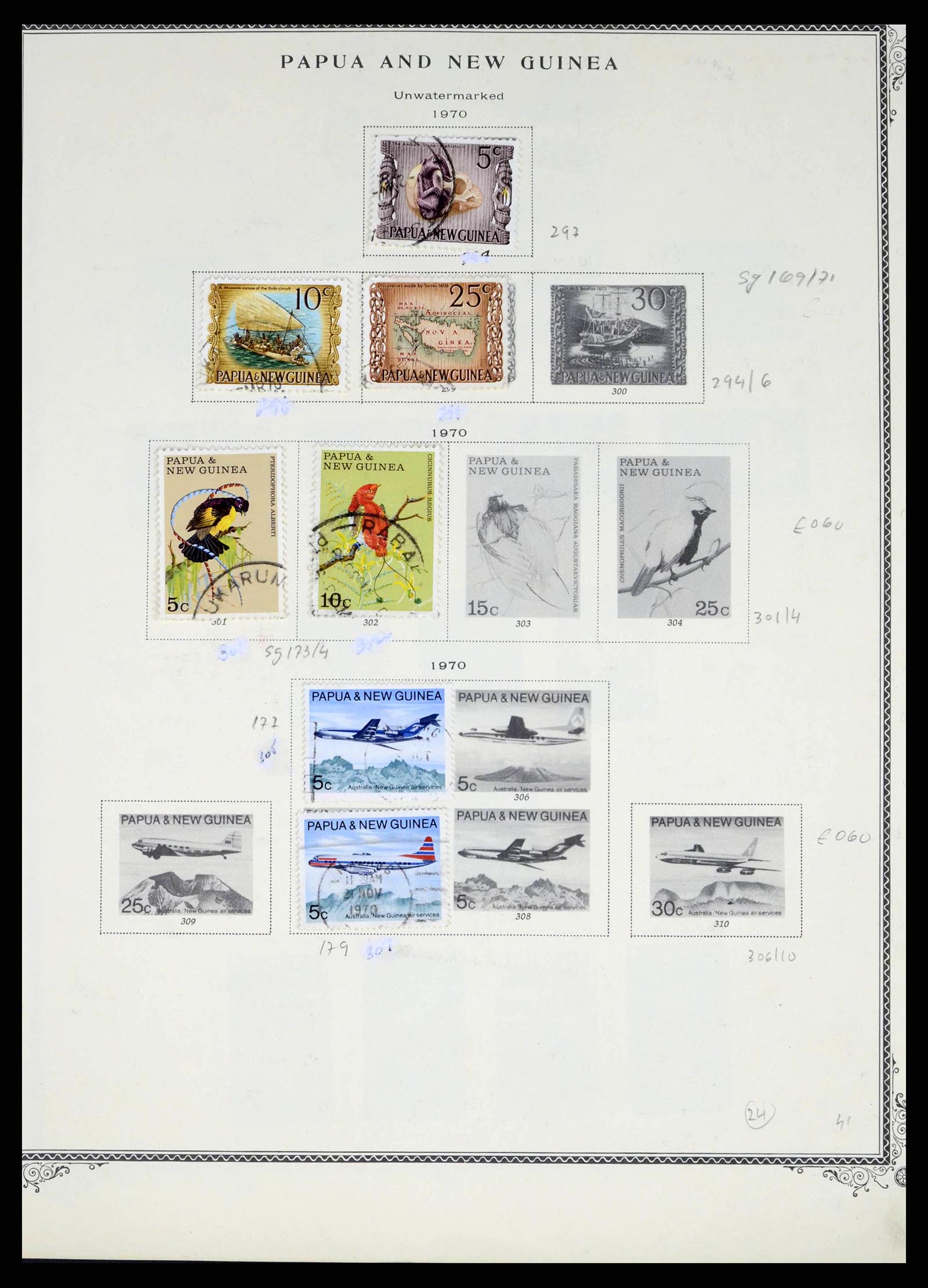 38327 0023 - Postzegelverzameling 38327 Papua & Nieuw Guinea 1901-2010.
