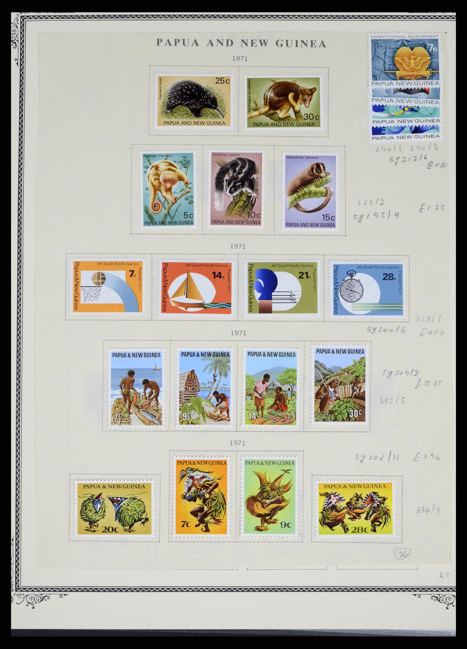 38327 0025 - Postzegelverzameling 38327 Papua & Nieuw Guinea 1901-2010.