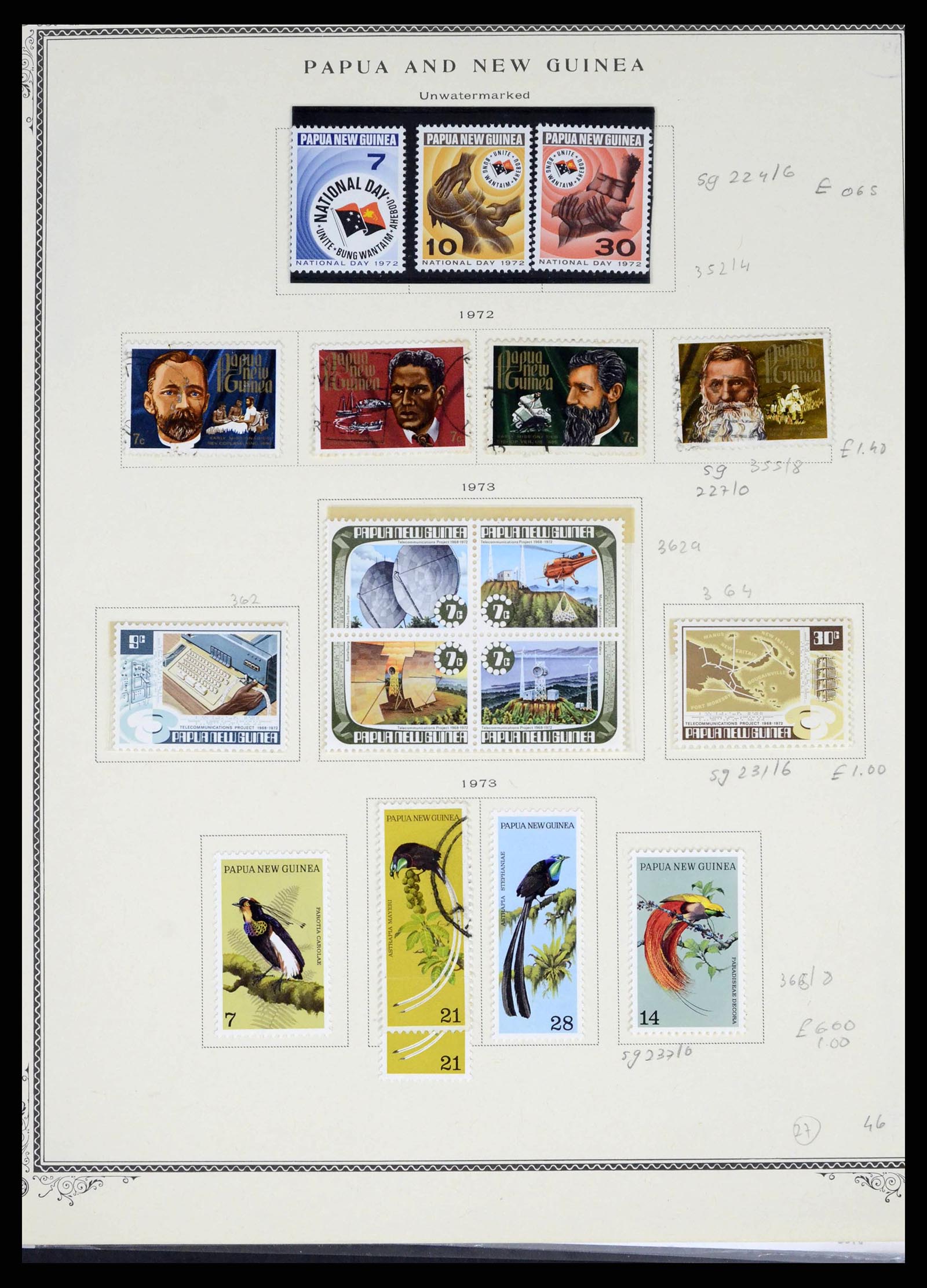 38327 0026 - Postzegelverzameling 38327 Papua & Nieuw Guinea 1901-2010.