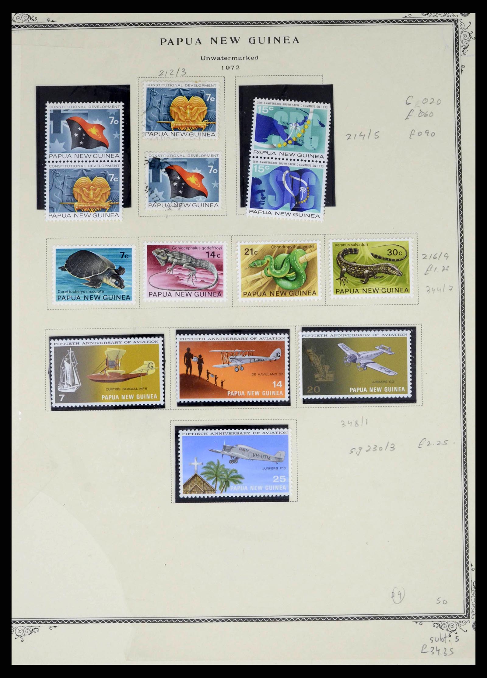 38327 0027 - Postzegelverzameling 38327 Papua & Nieuw Guinea 1901-2010.