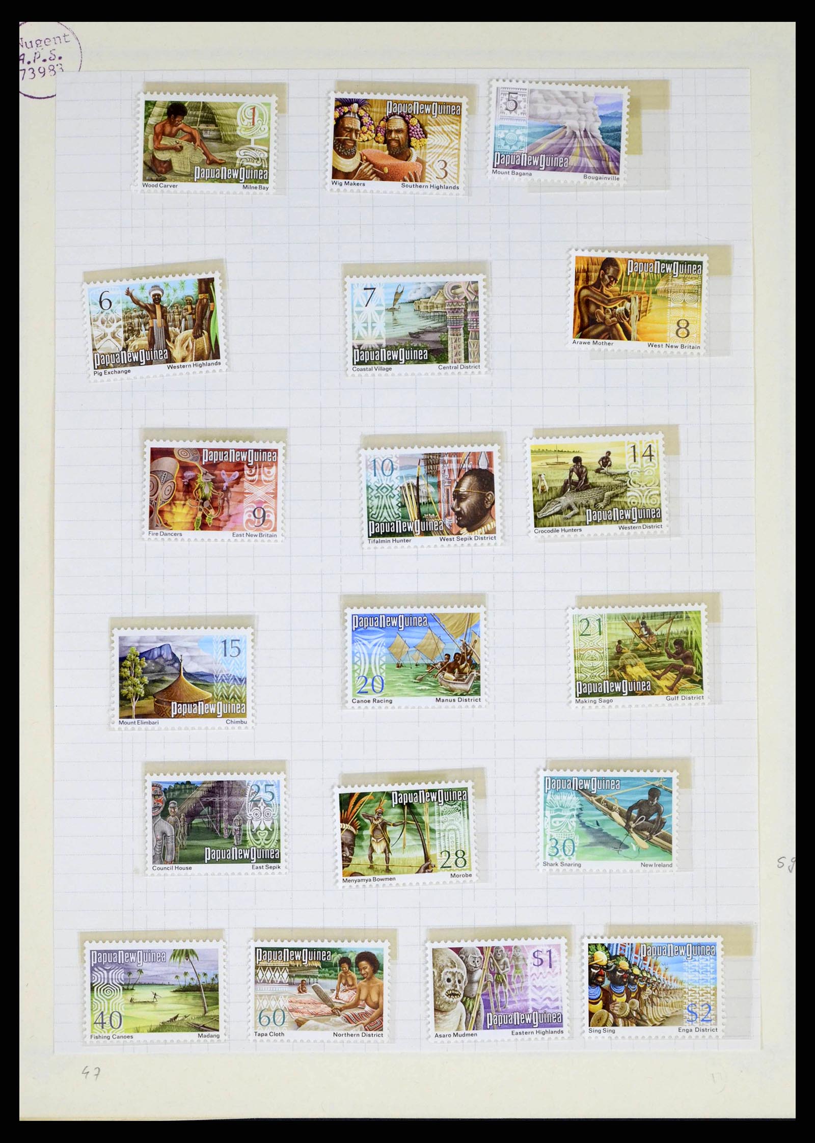 38327 0028 - Postzegelverzameling 38327 Papua & Nieuw Guinea 1901-2010.