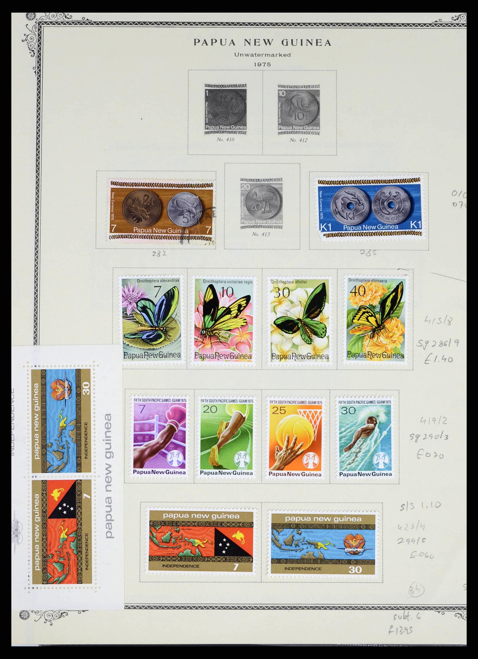 38327 0031 - Postzegelverzameling 38327 Papua & Nieuw Guinea 1901-2010.