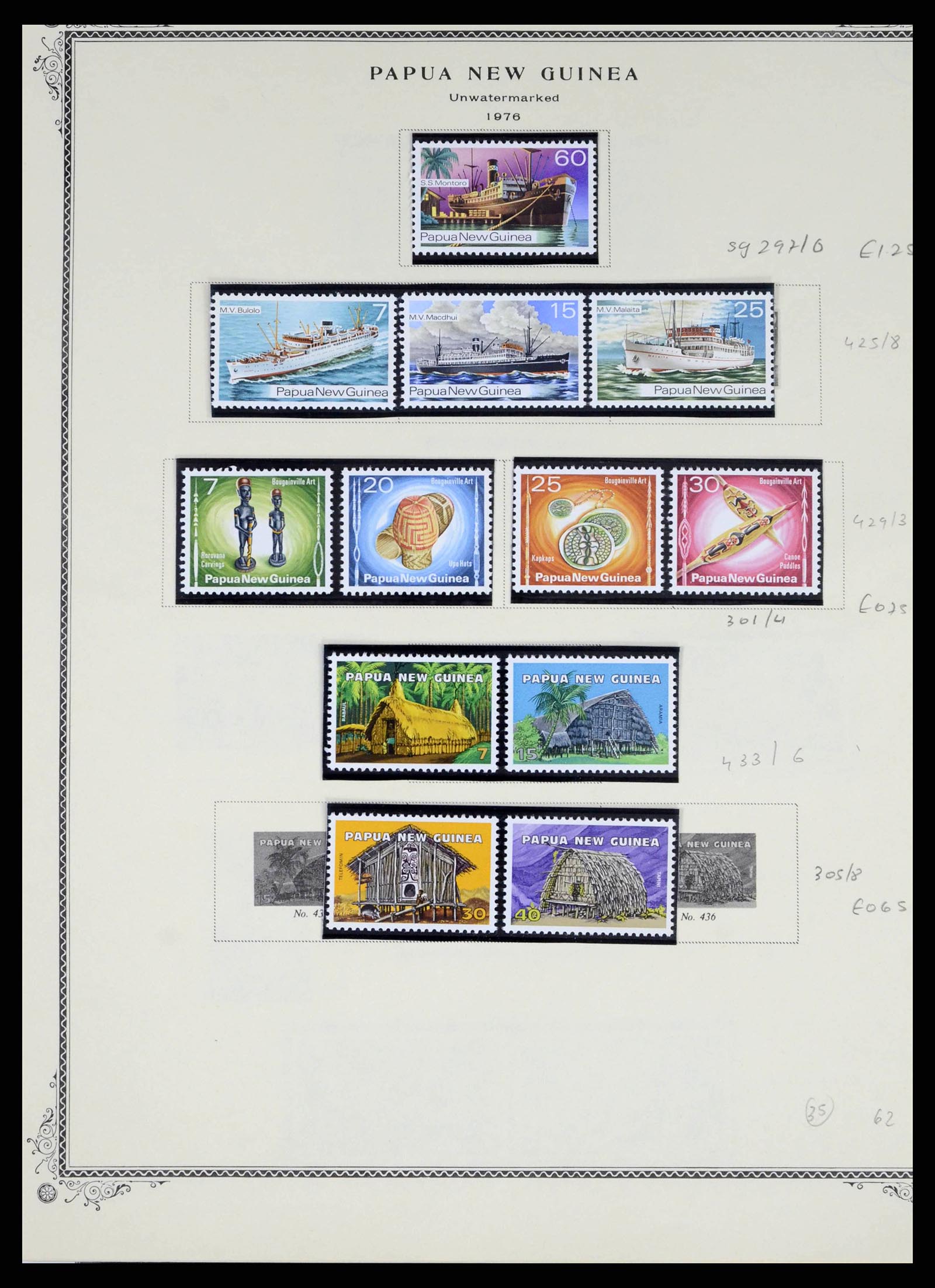 38327 0032 - Postzegelverzameling 38327 Papua & Nieuw Guinea 1901-2010.