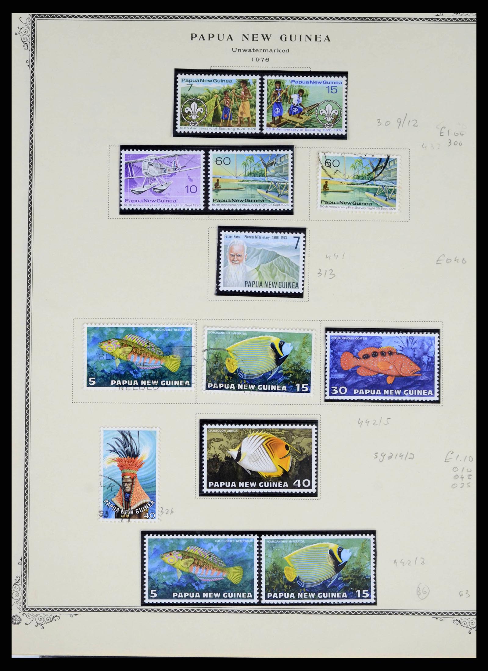 38327 0033 - Postzegelverzameling 38327 Papua & Nieuw Guinea 1901-2010.