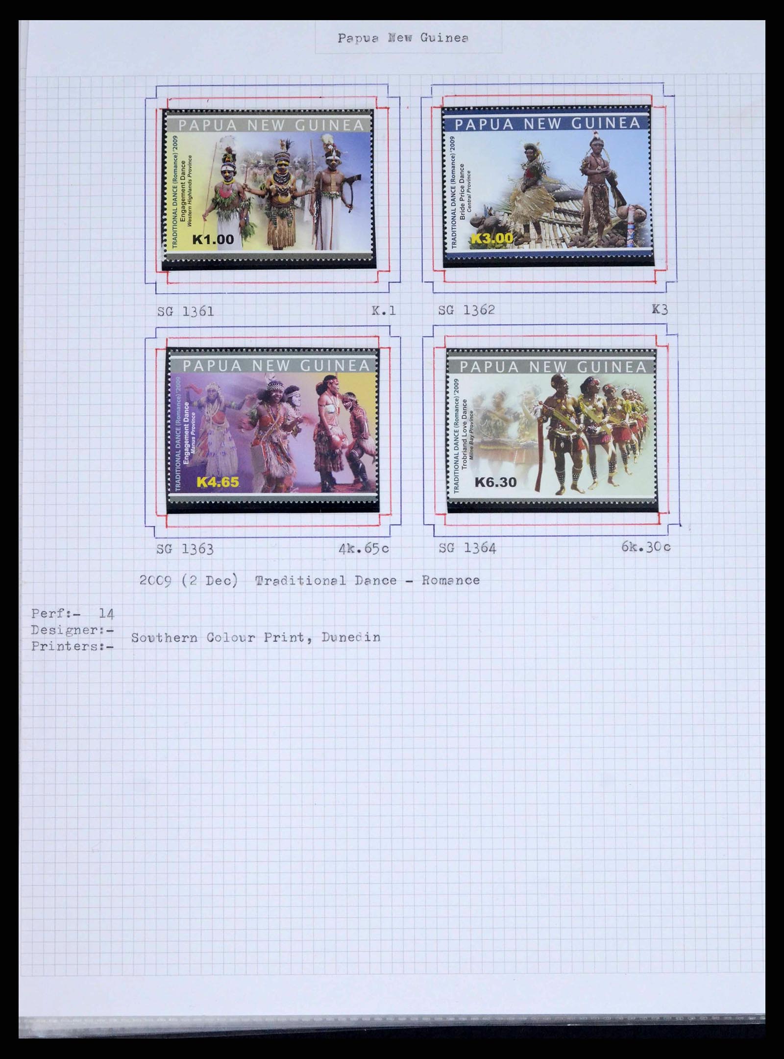 38327 0038 - Postzegelverzameling 38327 Papua & Nieuw Guinea 1901-2010.