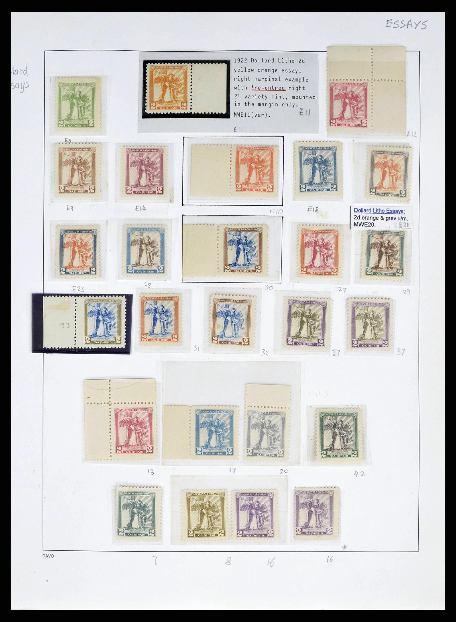 38330 0001 - Postzegelverzameling 38330 Ierland speciaalverzameling 1922-1966.