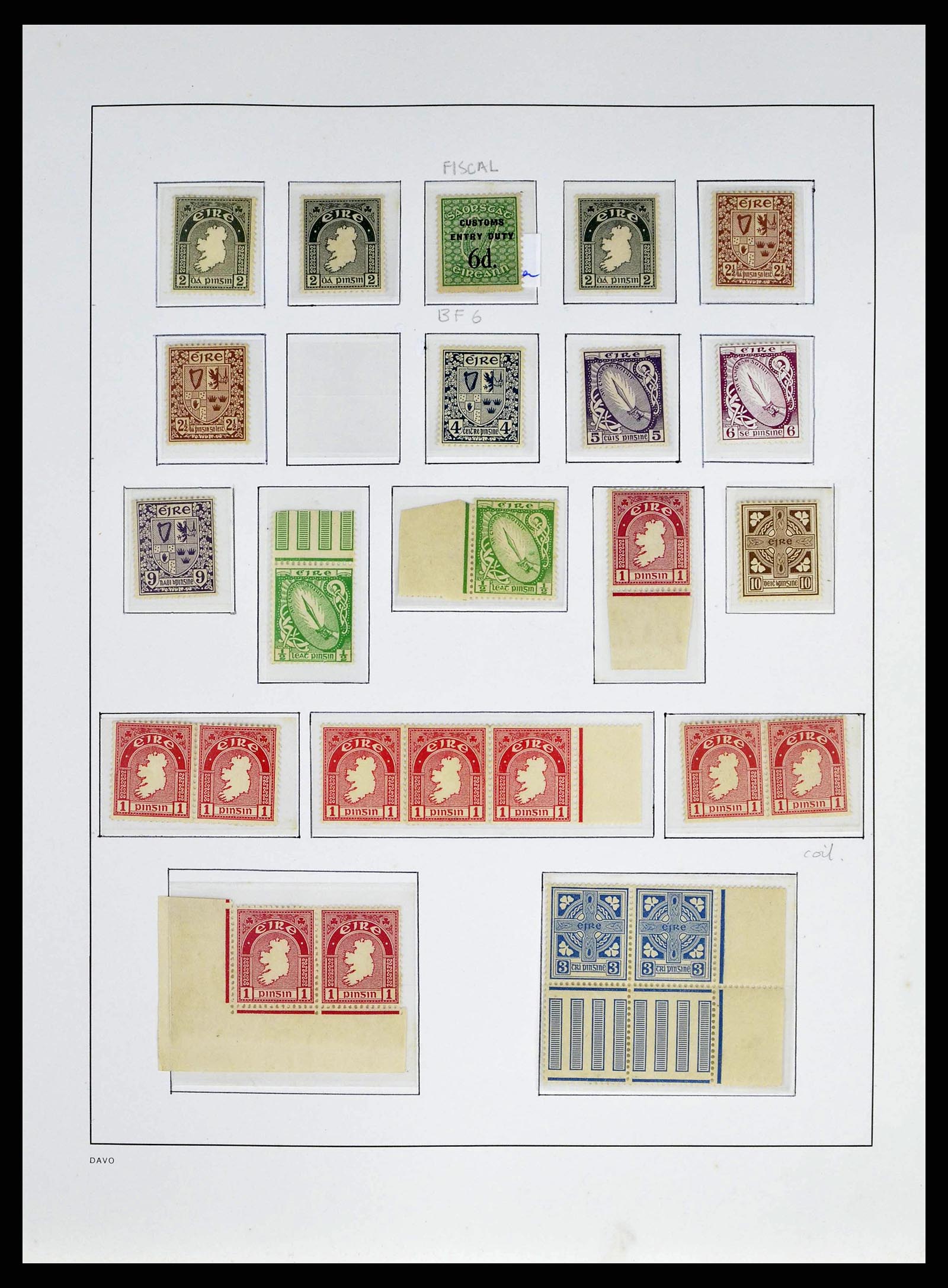 38330 0007 - Postzegelverzameling 38330 Ierland speciaalverzameling 1922-1966.