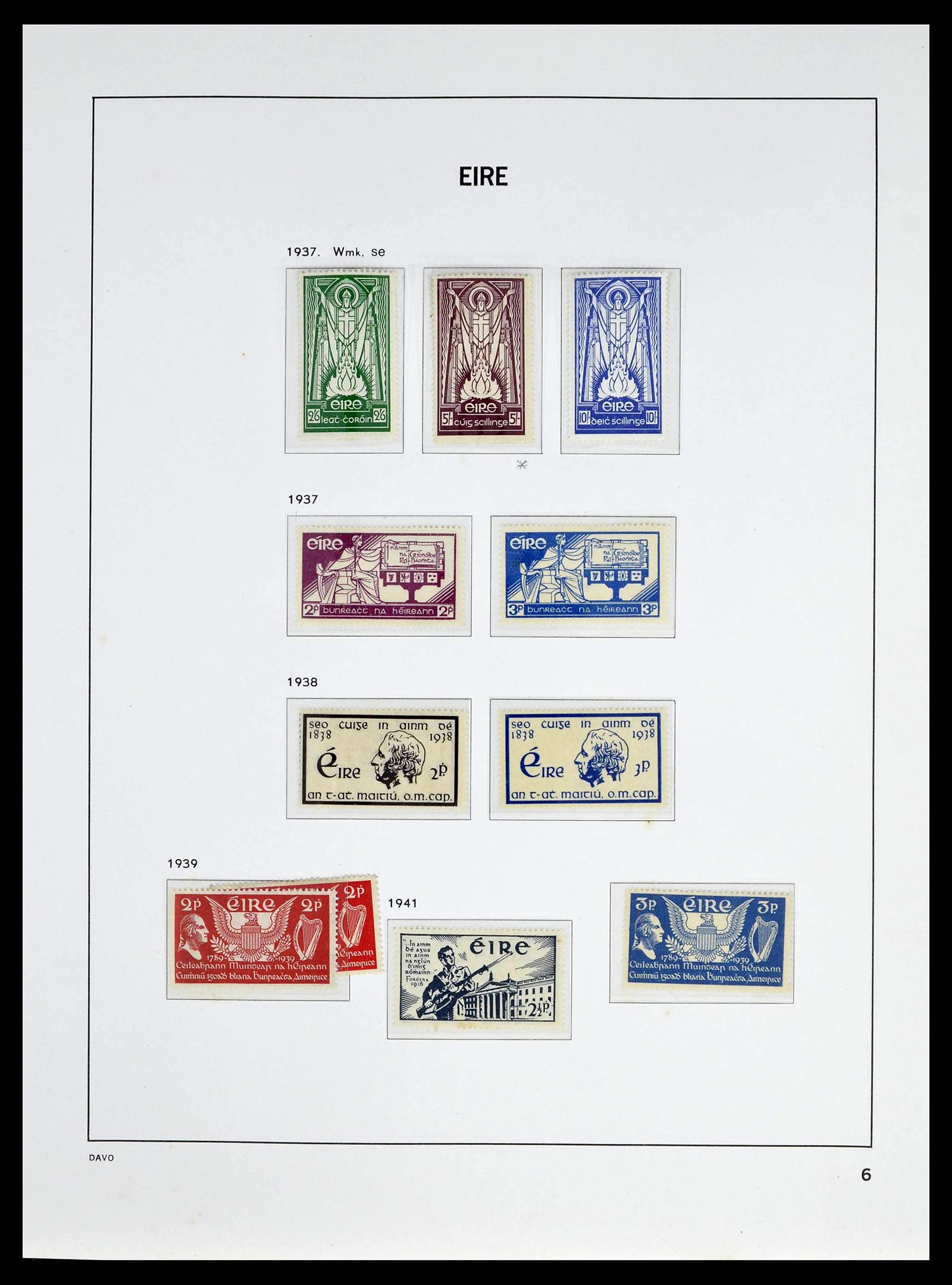 38330 0014 - Postzegelverzameling 38330 Ierland speciaalverzameling 1922-1966.