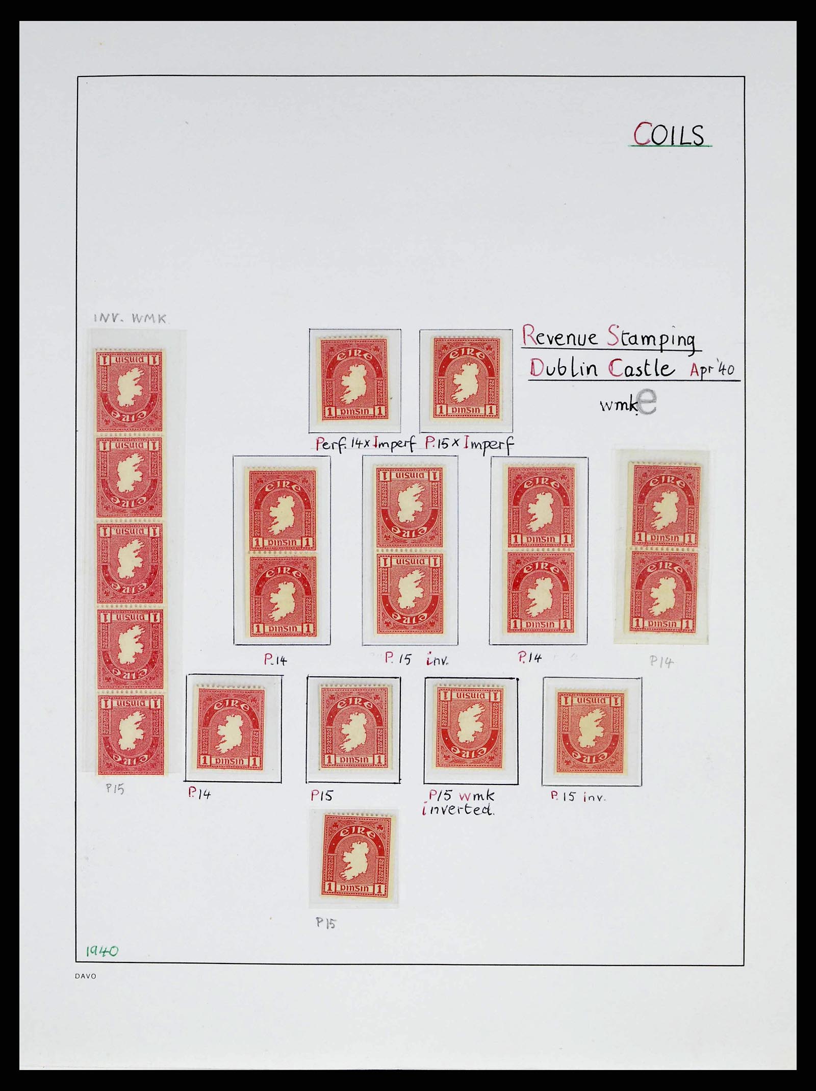 38330 0018 - Postzegelverzameling 38330 Ierland speciaalverzameling 1922-1966.