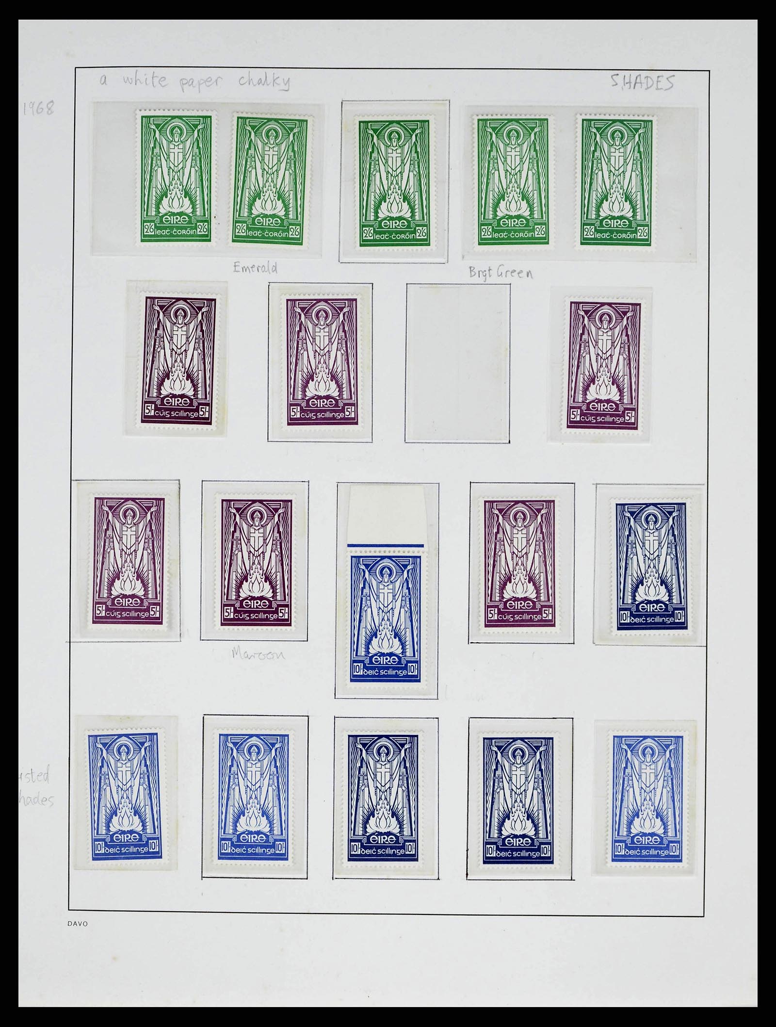38330 0020 - Postzegelverzameling 38330 Ierland speciaalverzameling 1922-1966.