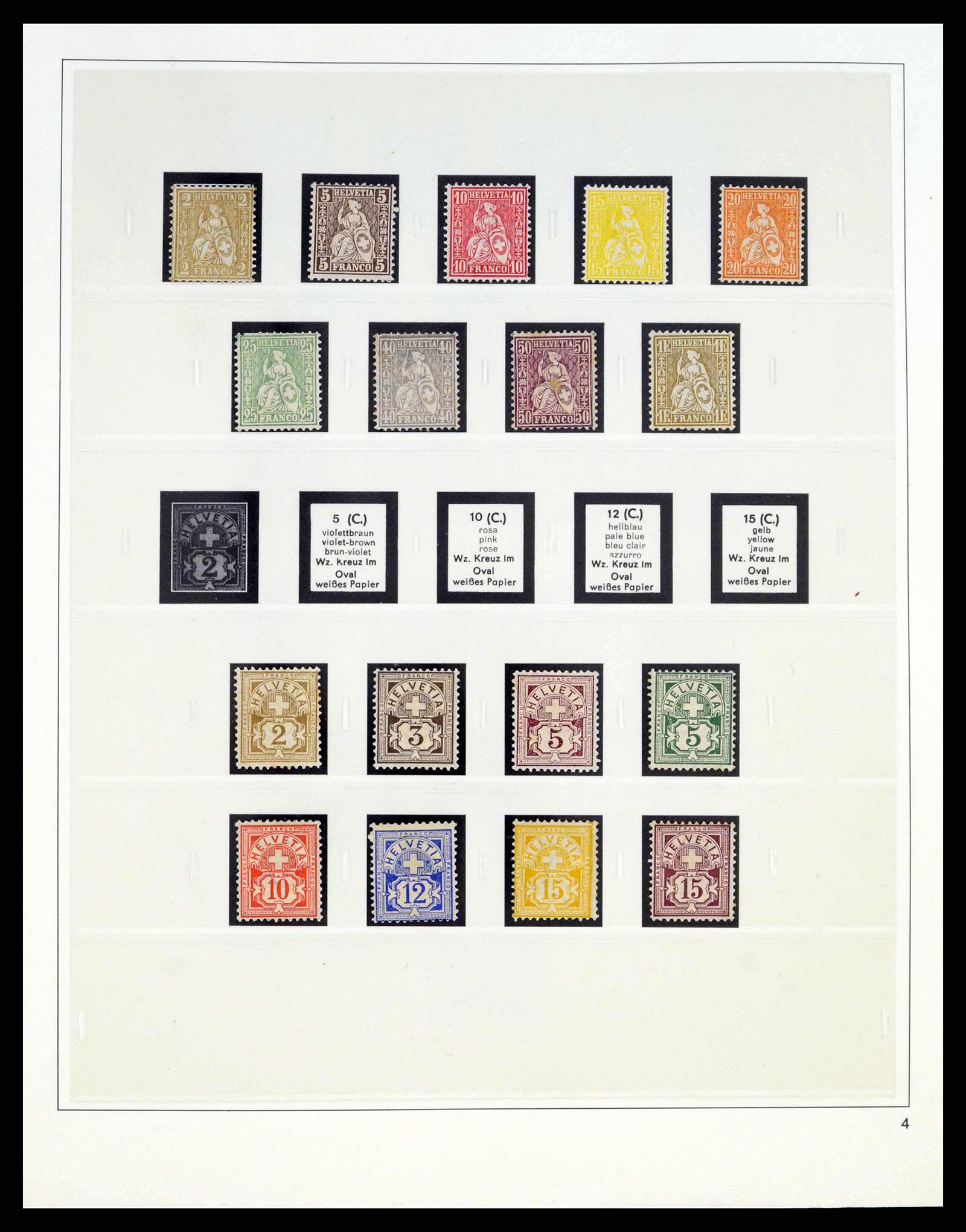38331 0003 - Stamp collection 38331 Switzerland 1850-1989.