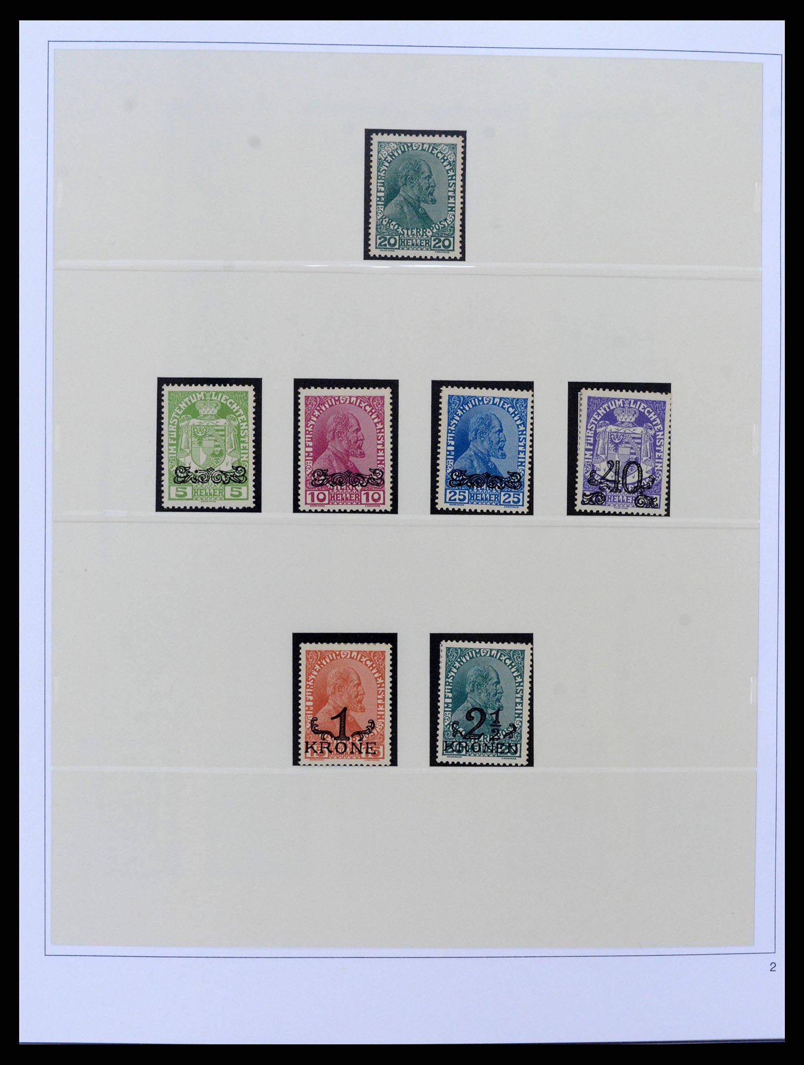 38332 0002 - Postzegelverzameling 38332 Liechtenstein 1912-1960.