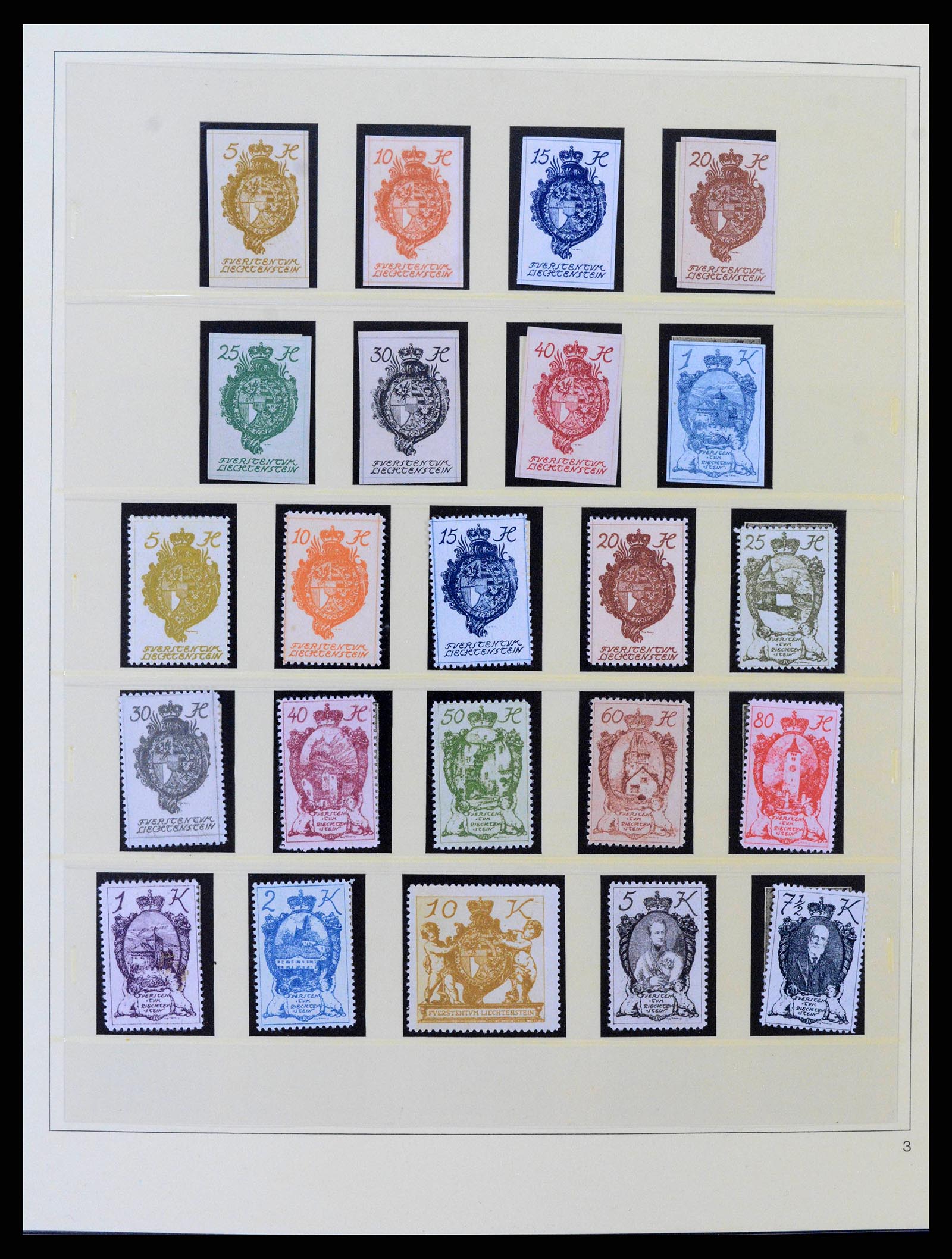 38332 0003 - Postzegelverzameling 38332 Liechtenstein 1912-1960.