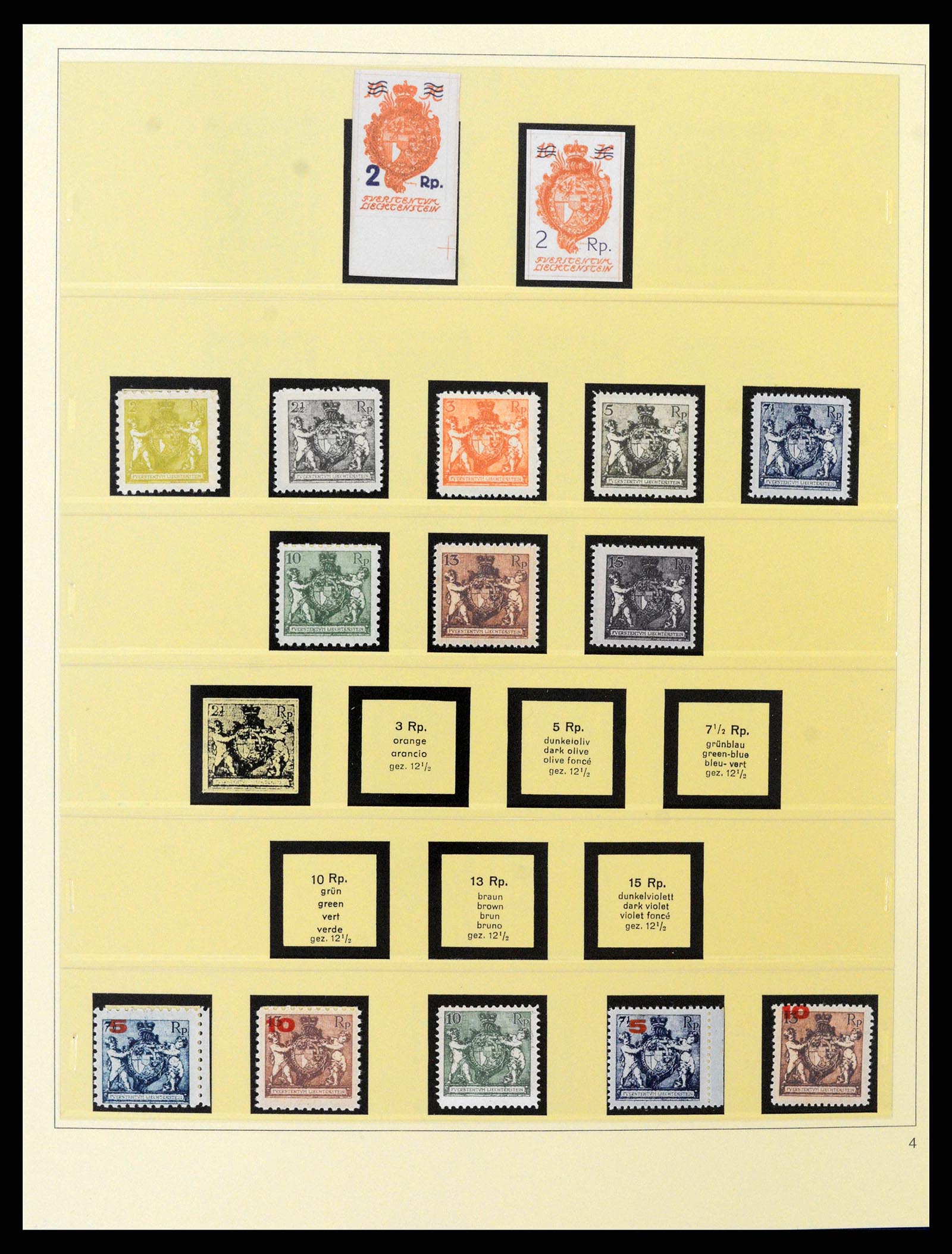 38332 0004 - Postzegelverzameling 38332 Liechtenstein 1912-1960.