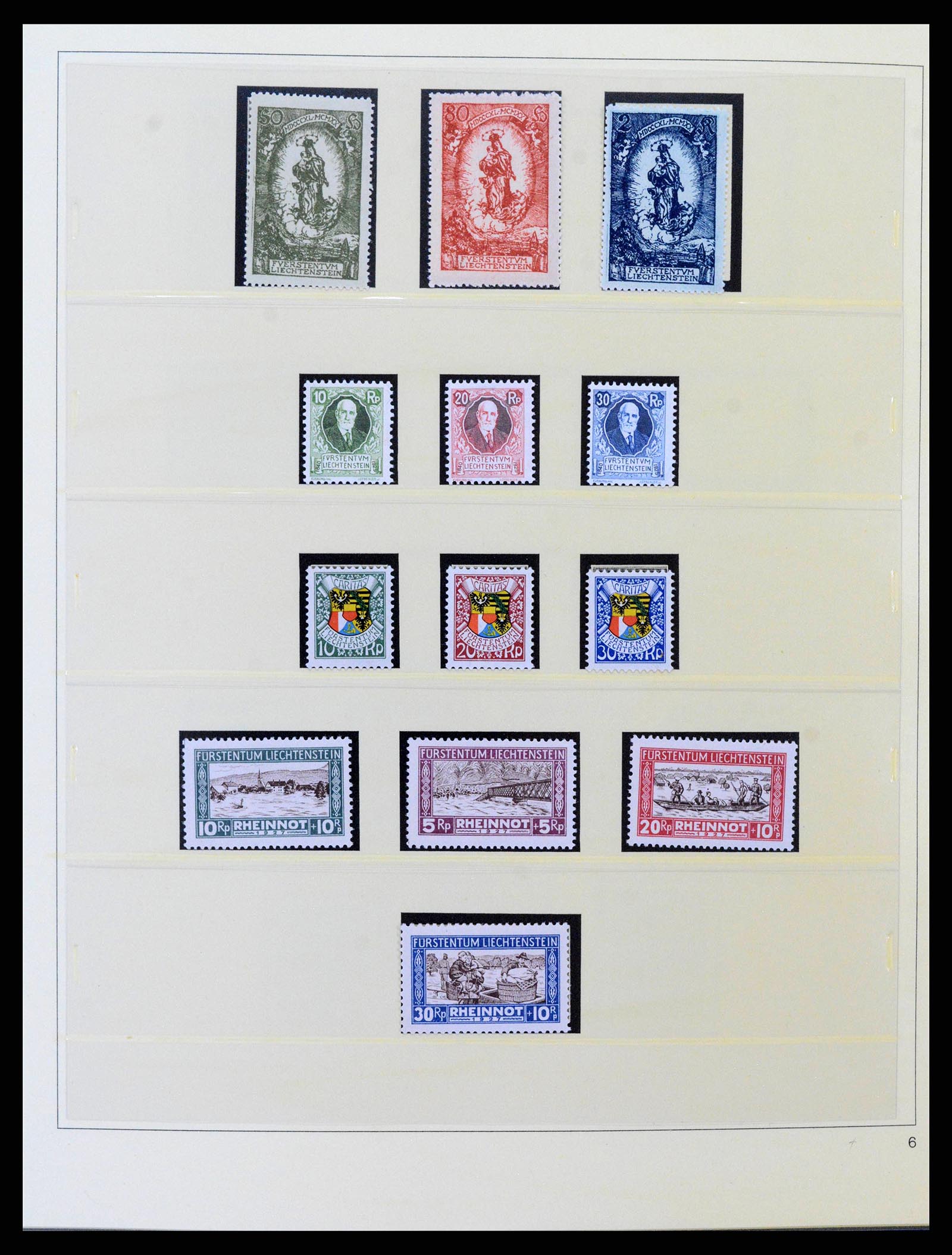 38332 0006 - Postzegelverzameling 38332 Liechtenstein 1912-1960.