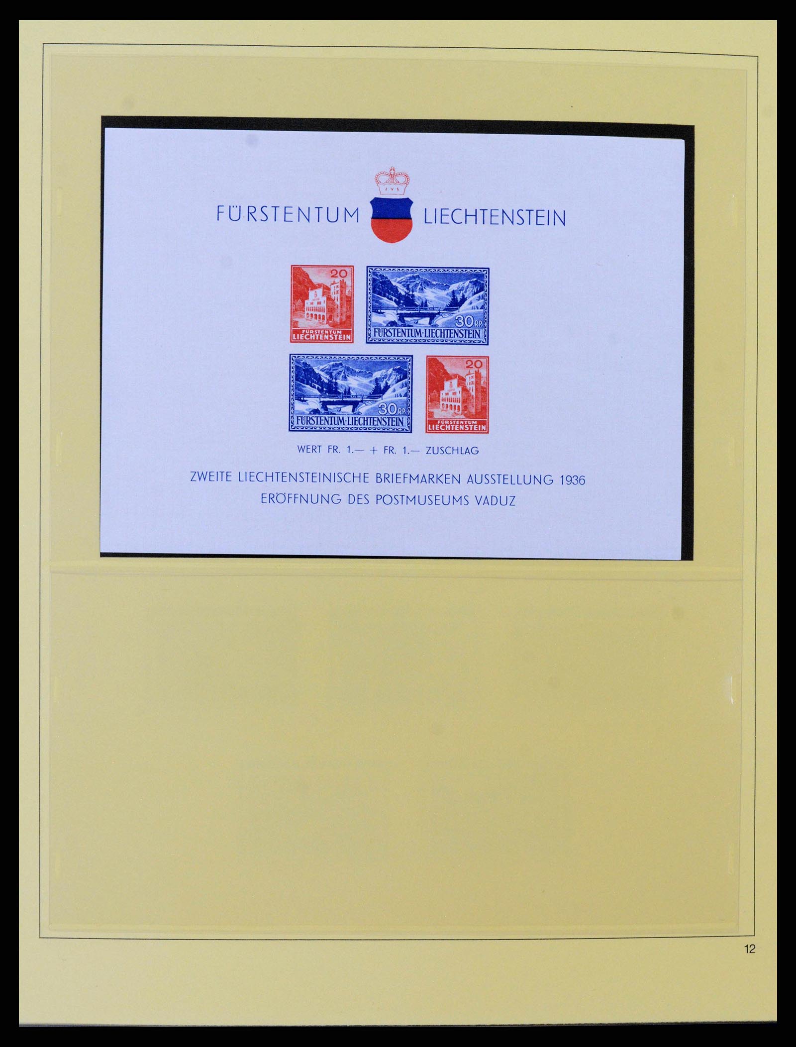 38332 0010 - Postzegelverzameling 38332 Liechtenstein 1912-1960.