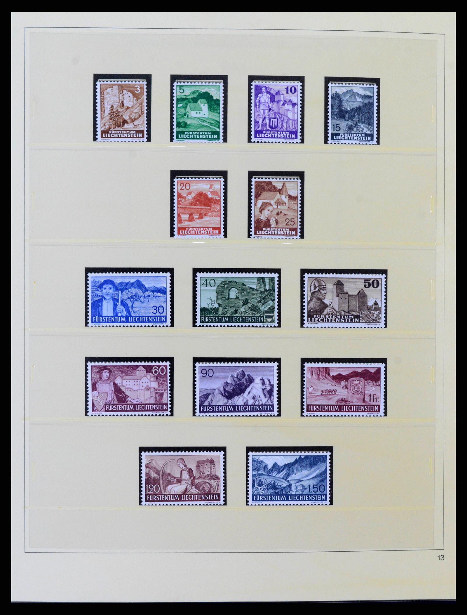 38332 0011 - Postzegelverzameling 38332 Liechtenstein 1912-1960.