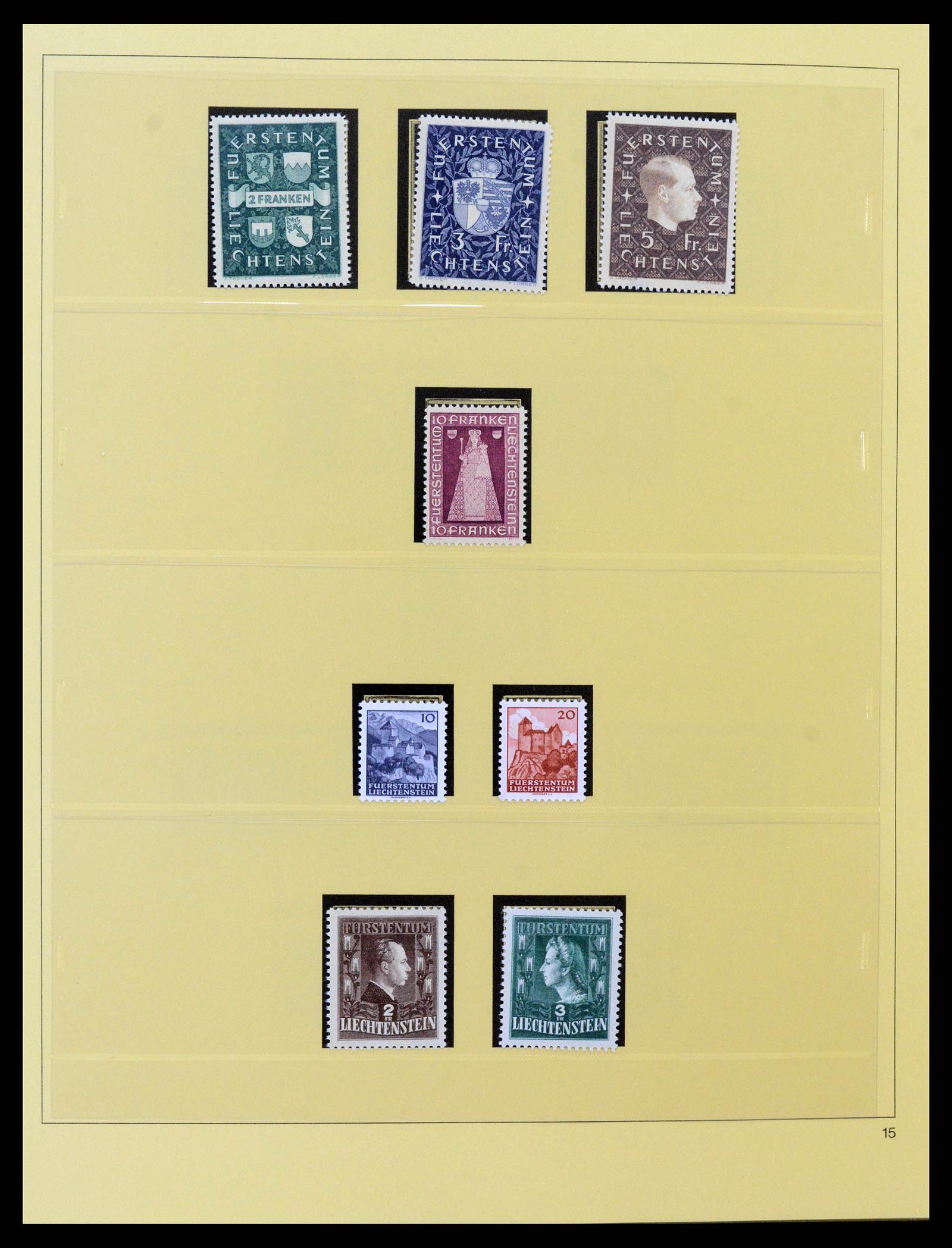 38332 0013 - Postzegelverzameling 38332 Liechtenstein 1912-1960.