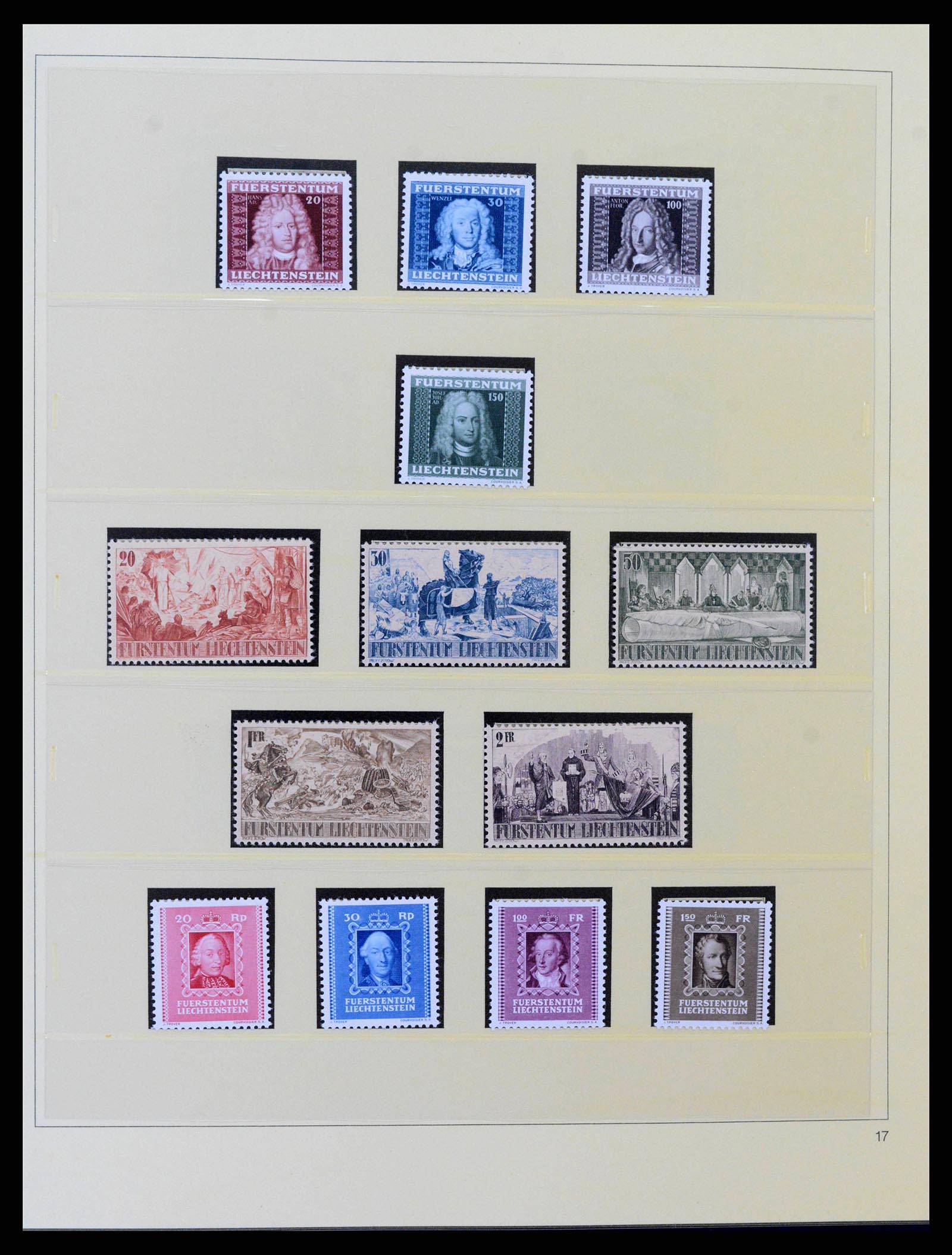38332 0015 - Stamp collection 38332 Liechtenstein 1912-1960.