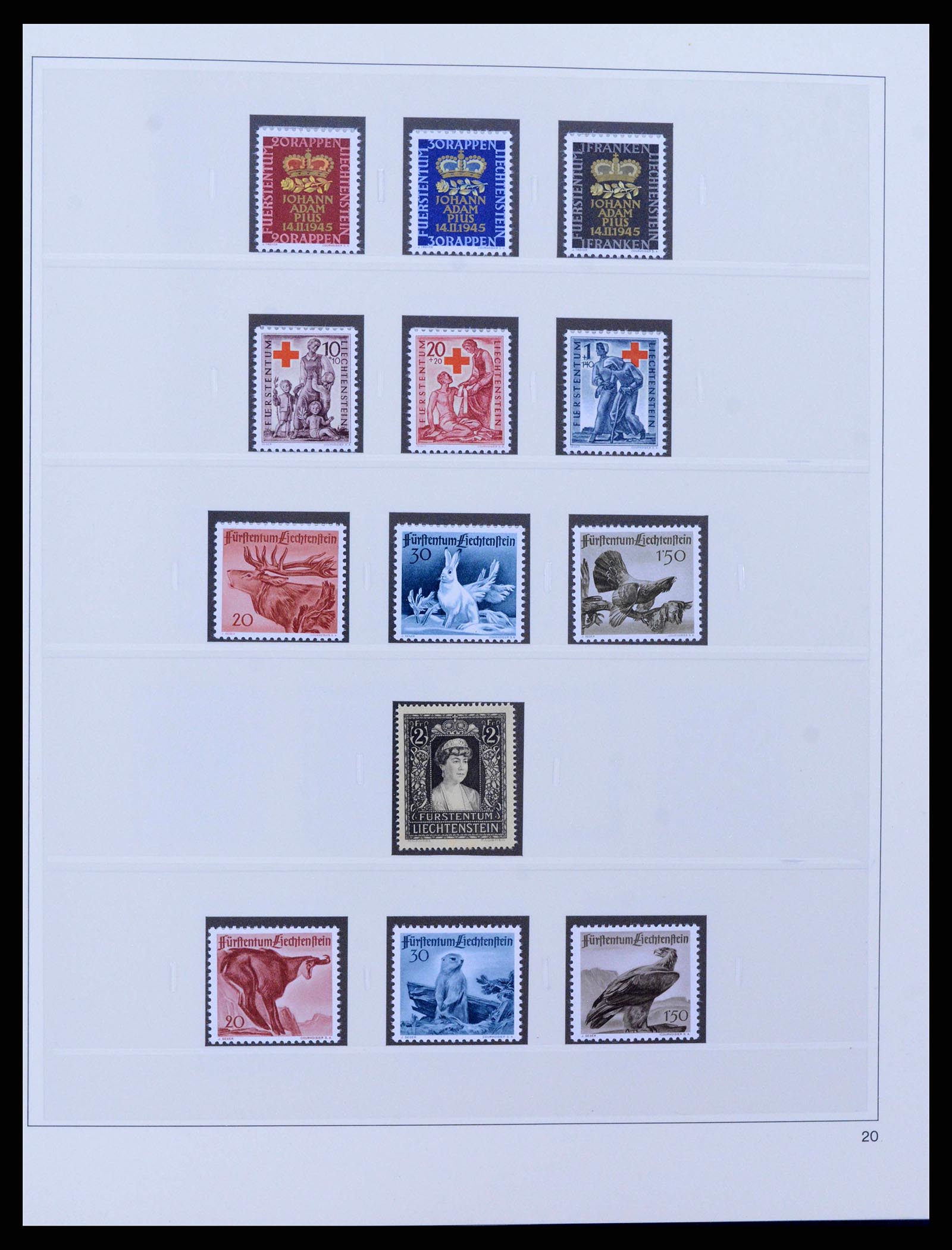 38332 0018 - Stamp collection 38332 Liechtenstein 1912-1960.