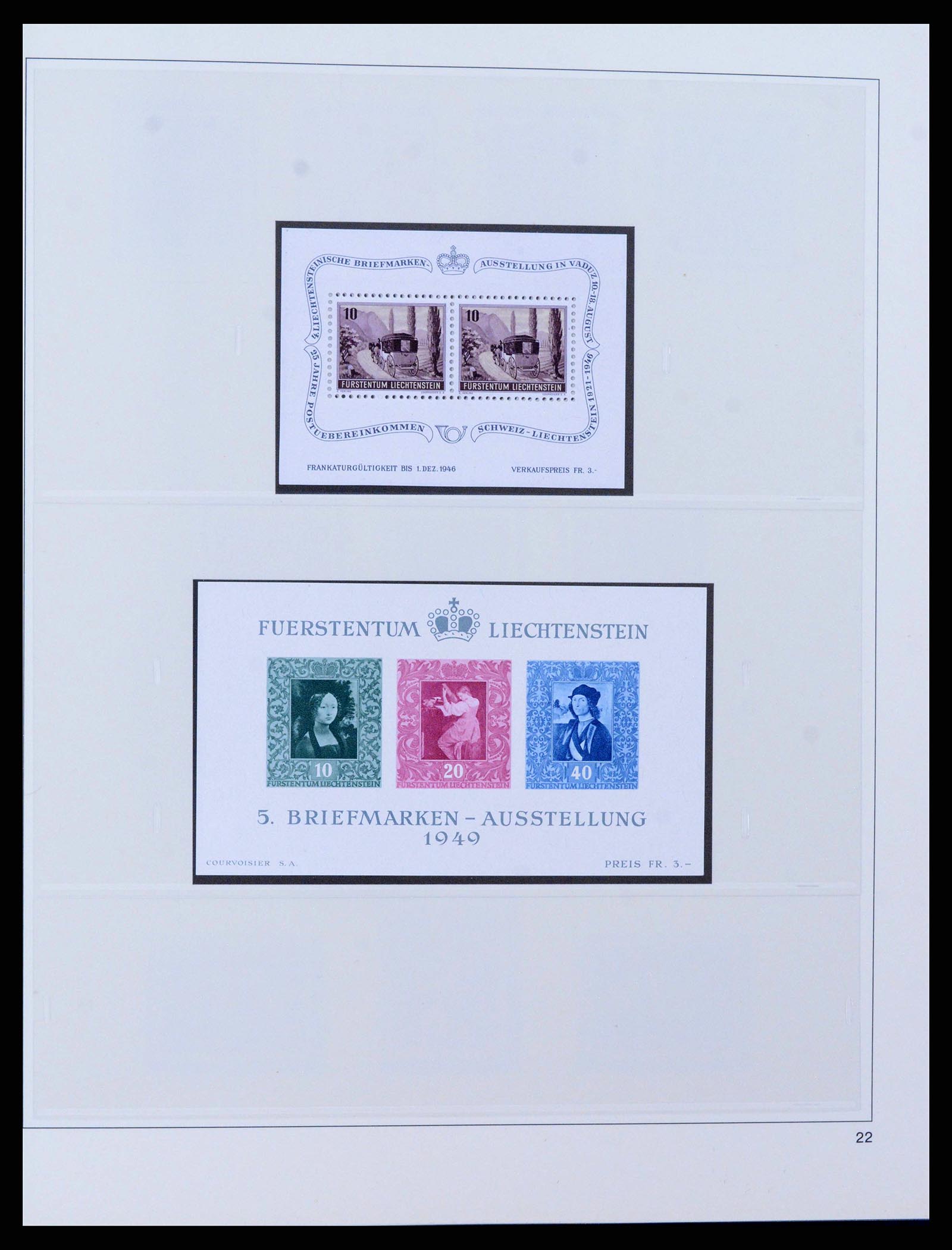 38332 0020 - Postzegelverzameling 38332 Liechtenstein 1912-1960.