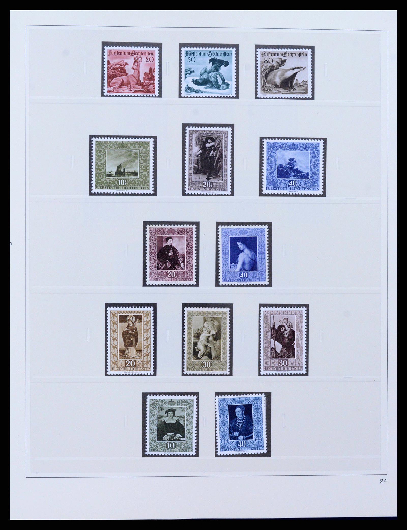 38332 0022 - Postzegelverzameling 38332 Liechtenstein 1912-1960.