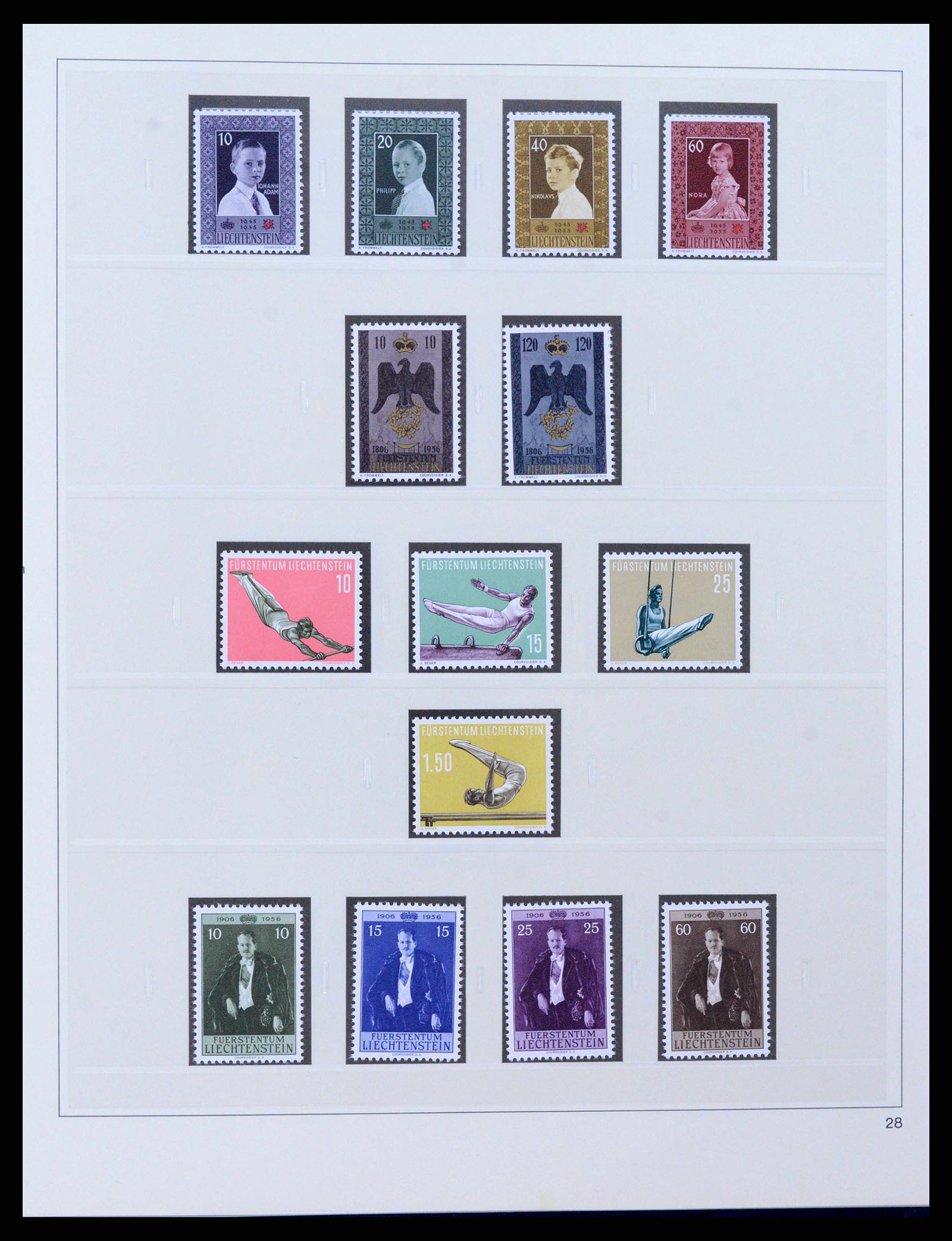 38332 0026 - Postzegelverzameling 38332 Liechtenstein 1912-1960.