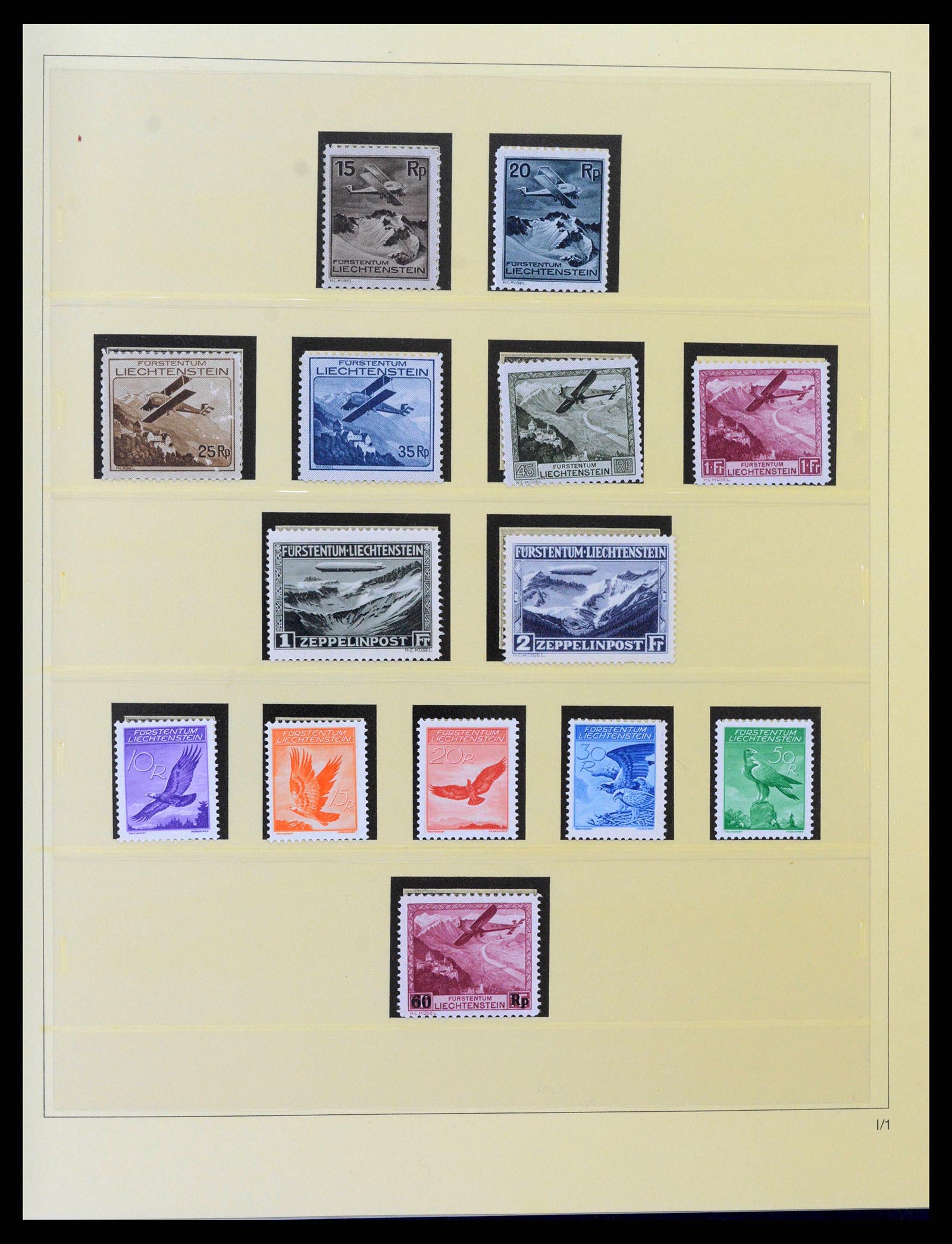 38332 0031 - Postzegelverzameling 38332 Liechtenstein 1912-1960.