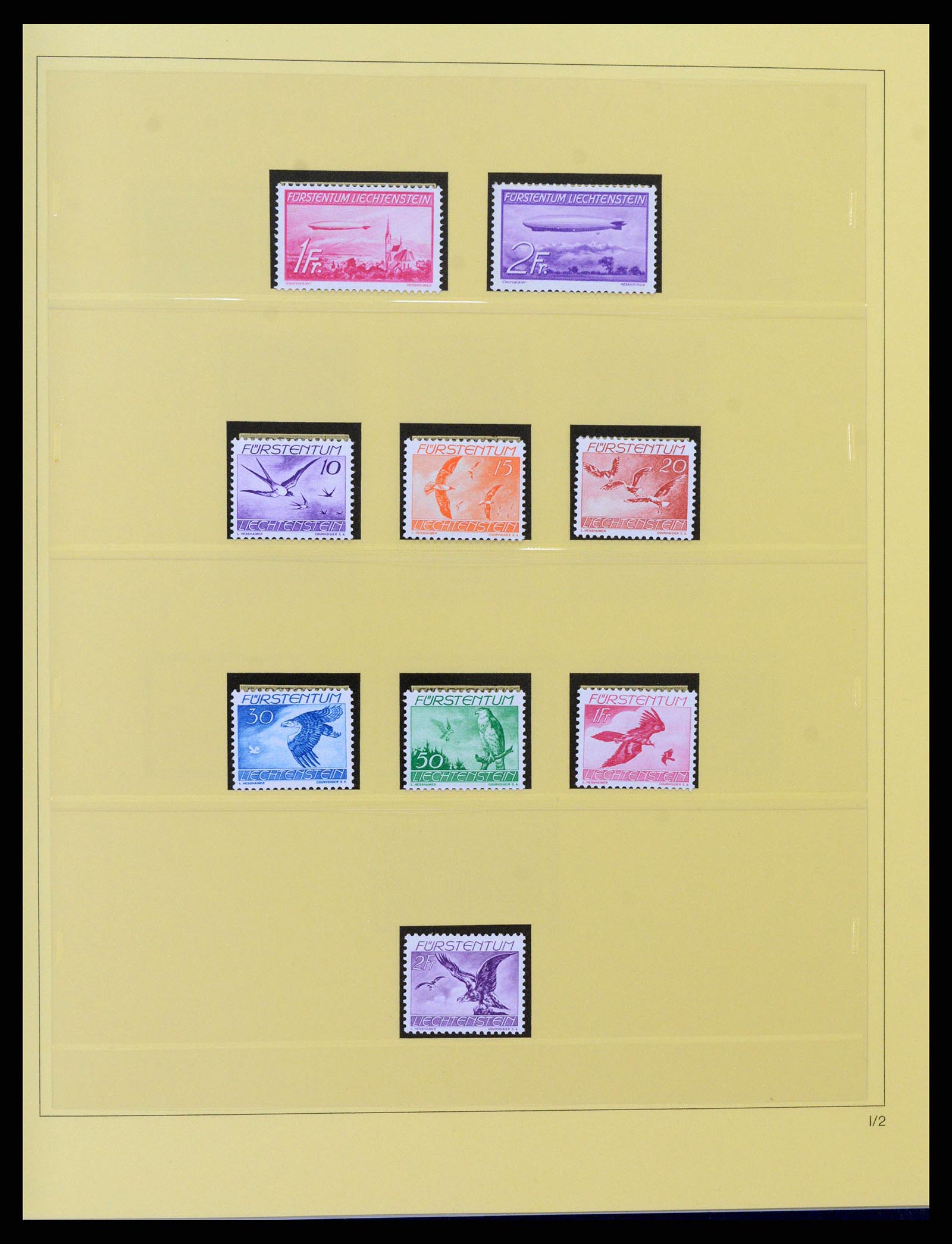 38332 0032 - Postzegelverzameling 38332 Liechtenstein 1912-1960.