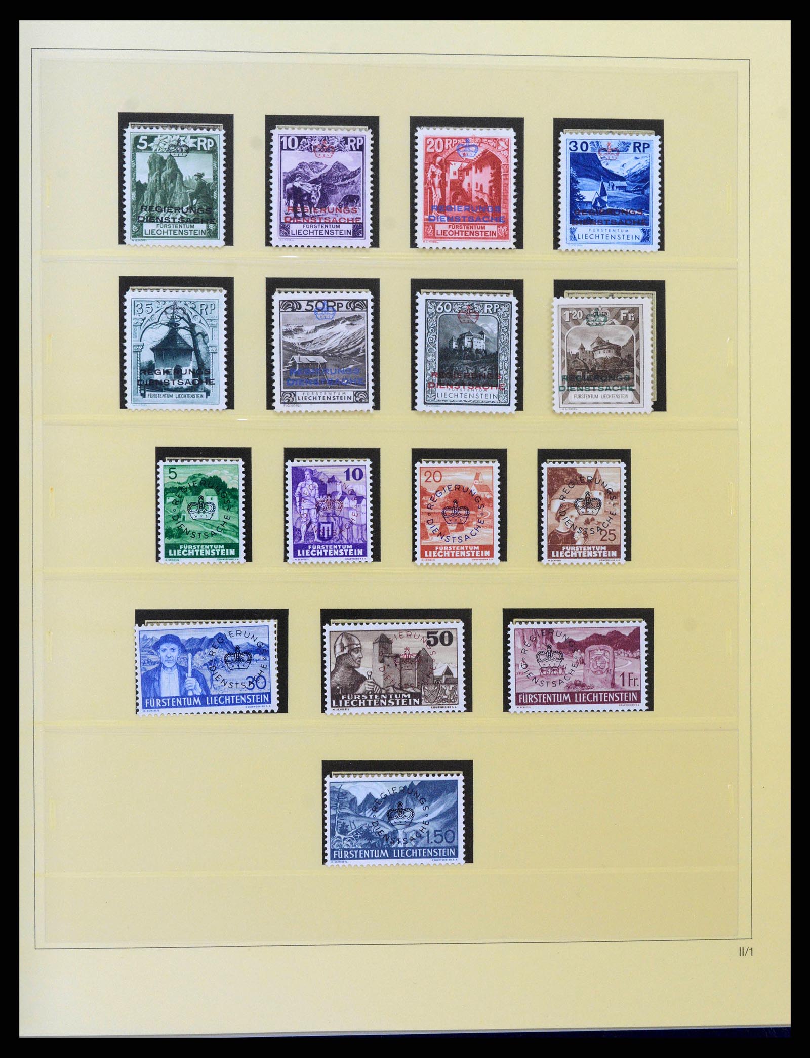38332 0034 - Postzegelverzameling 38332 Liechtenstein 1912-1960.