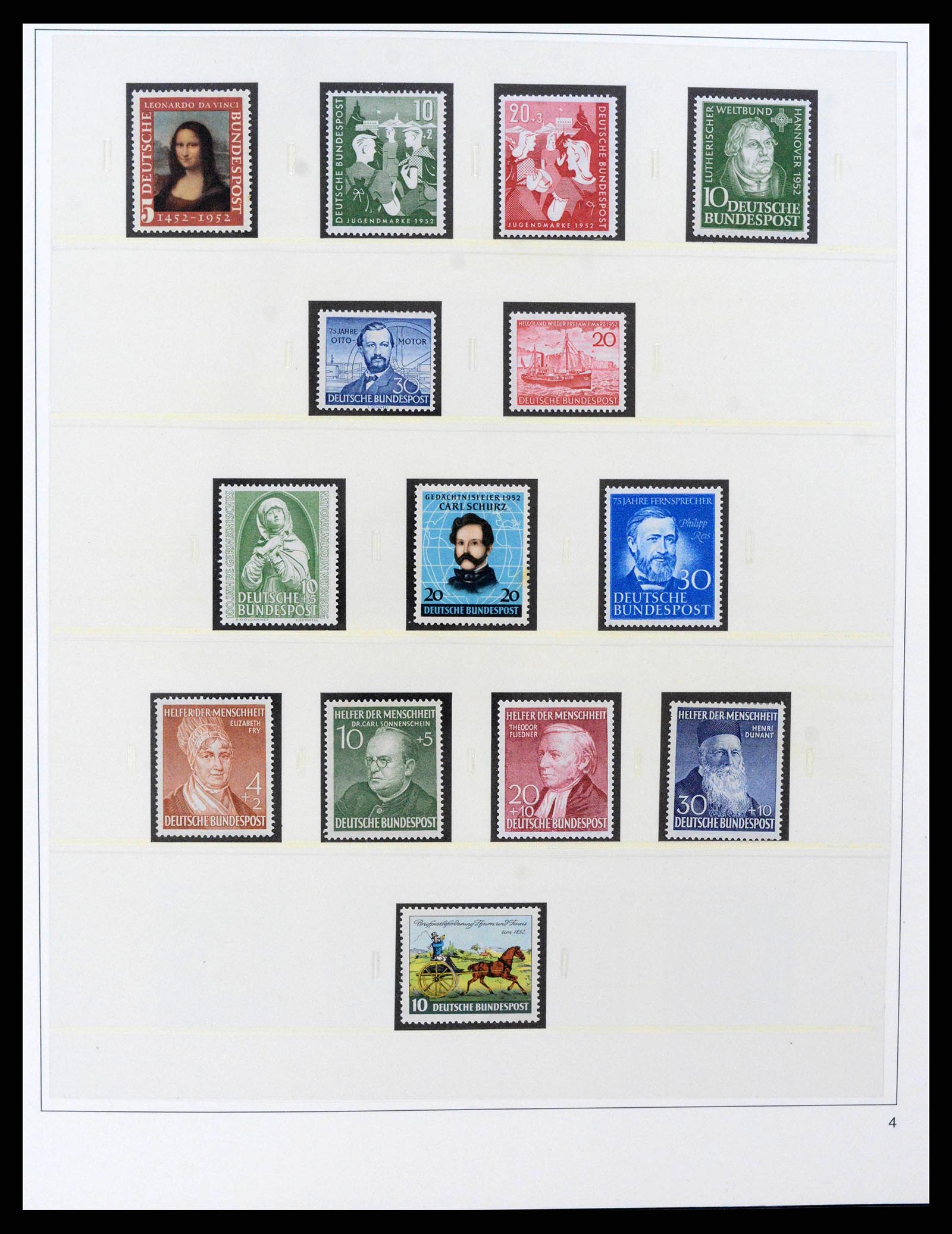 38333 0004 - Stamp collection 38333 Bund 1949-1969.