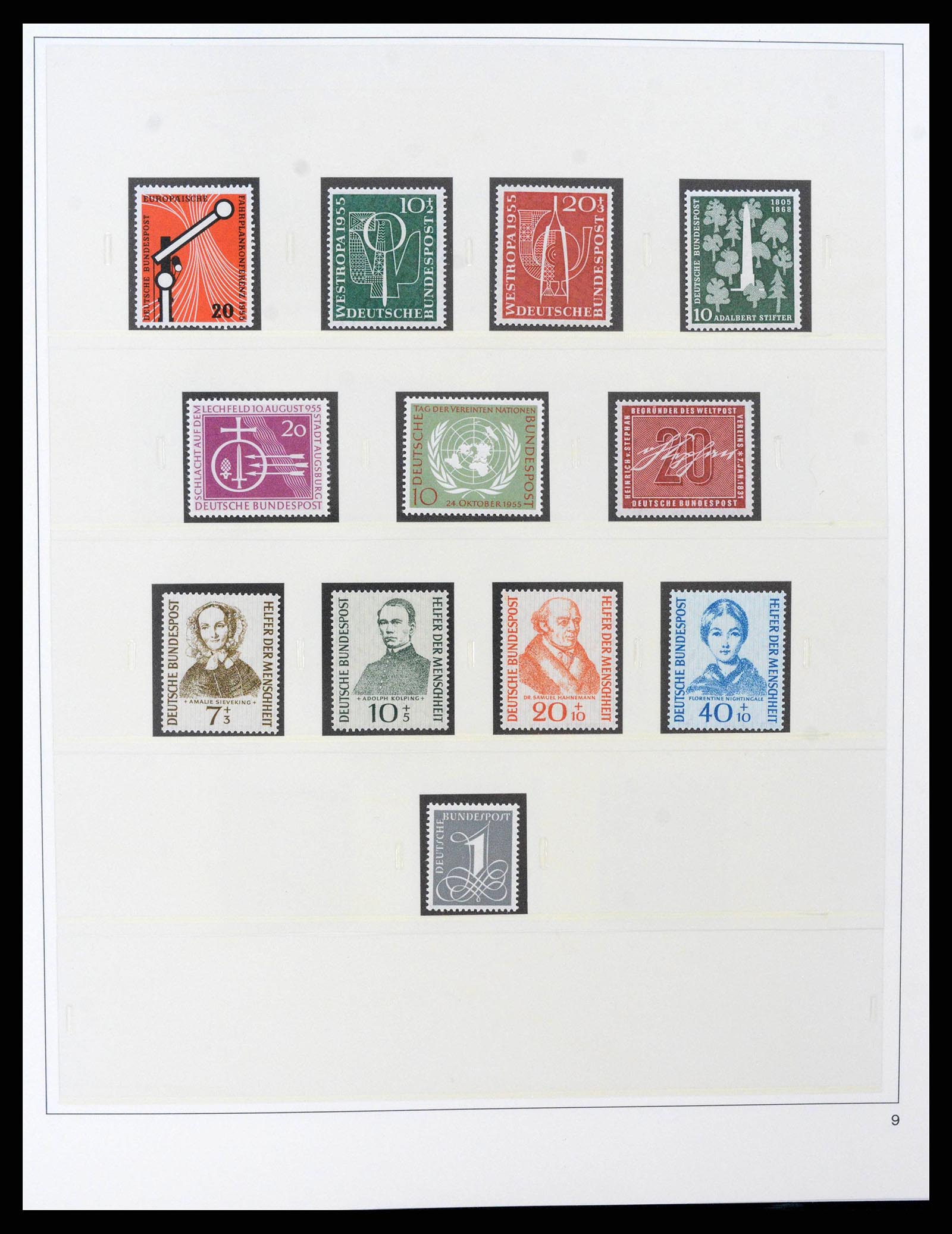 38333 0009 - Stamp collection 38333 Bund 1949-1969.
