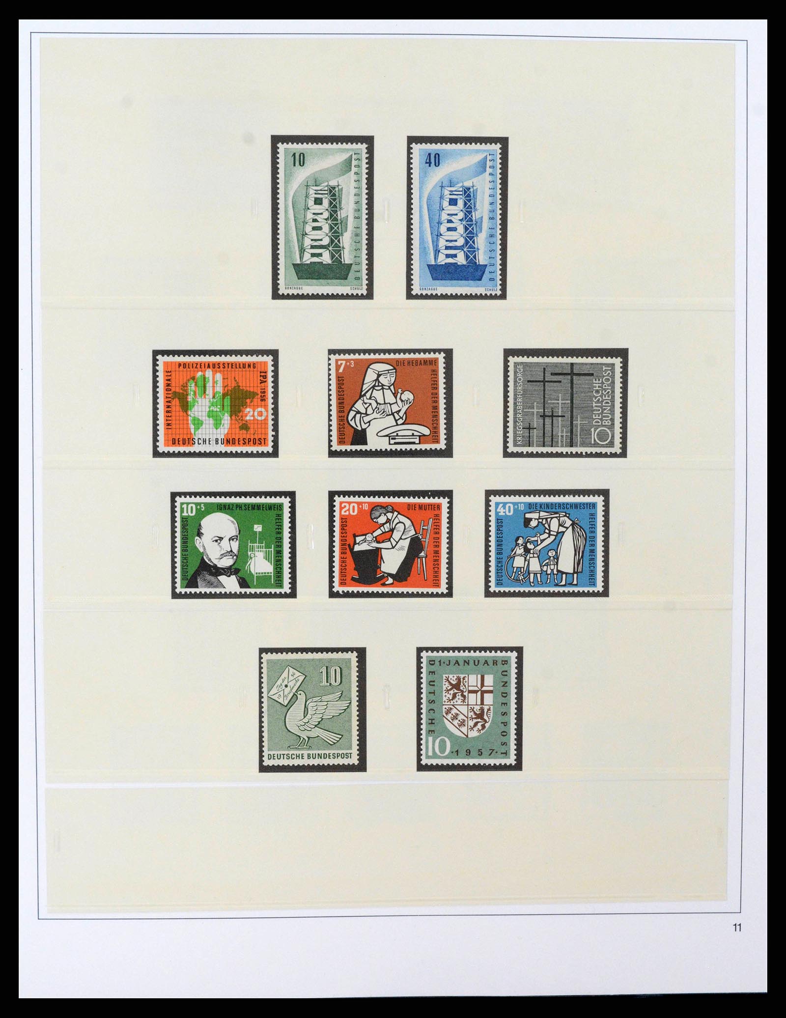38333 0011 - Stamp collection 38333 Bund 1949-1969.