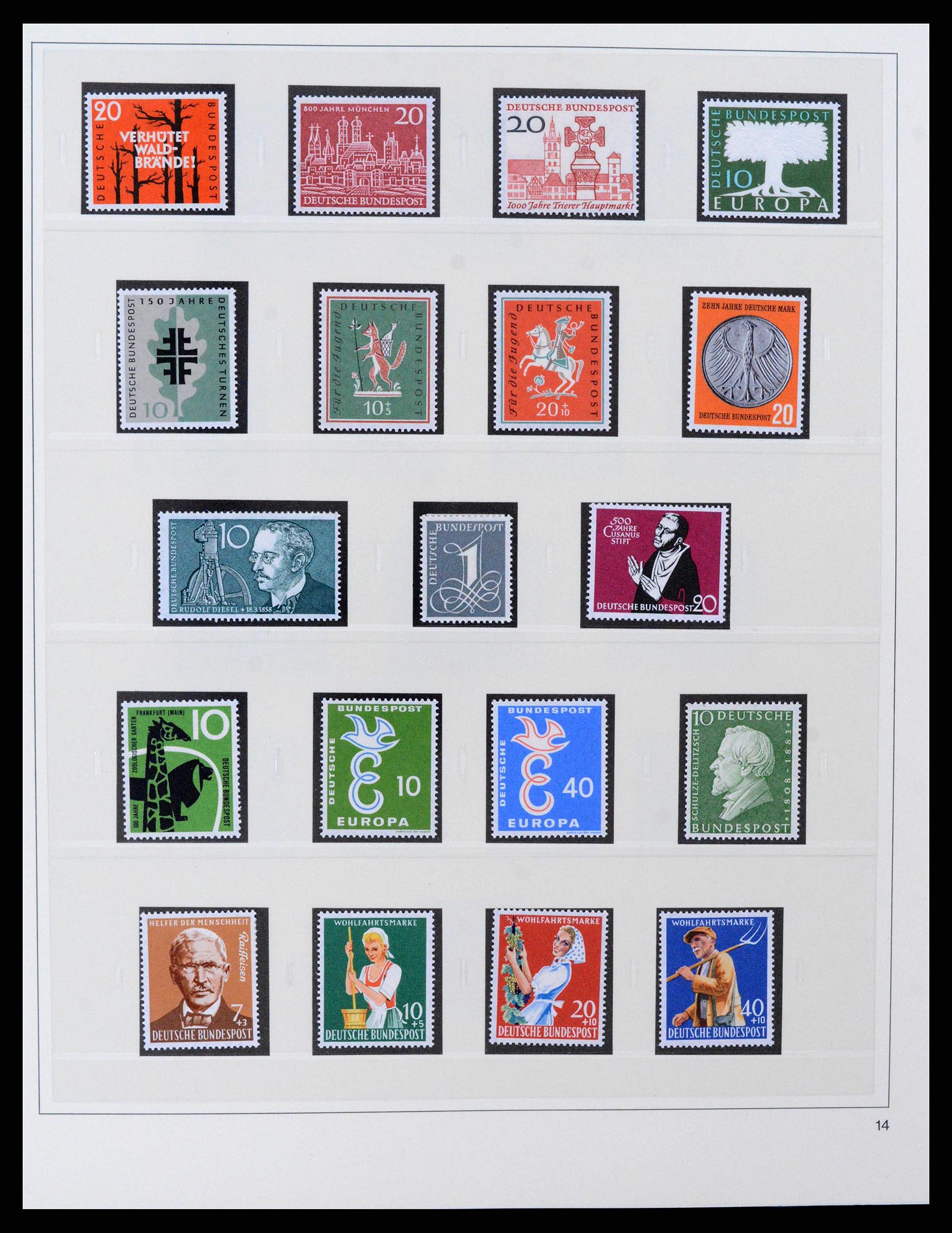 38333 0014 - Stamp collection 38333 Bund 1949-1969.