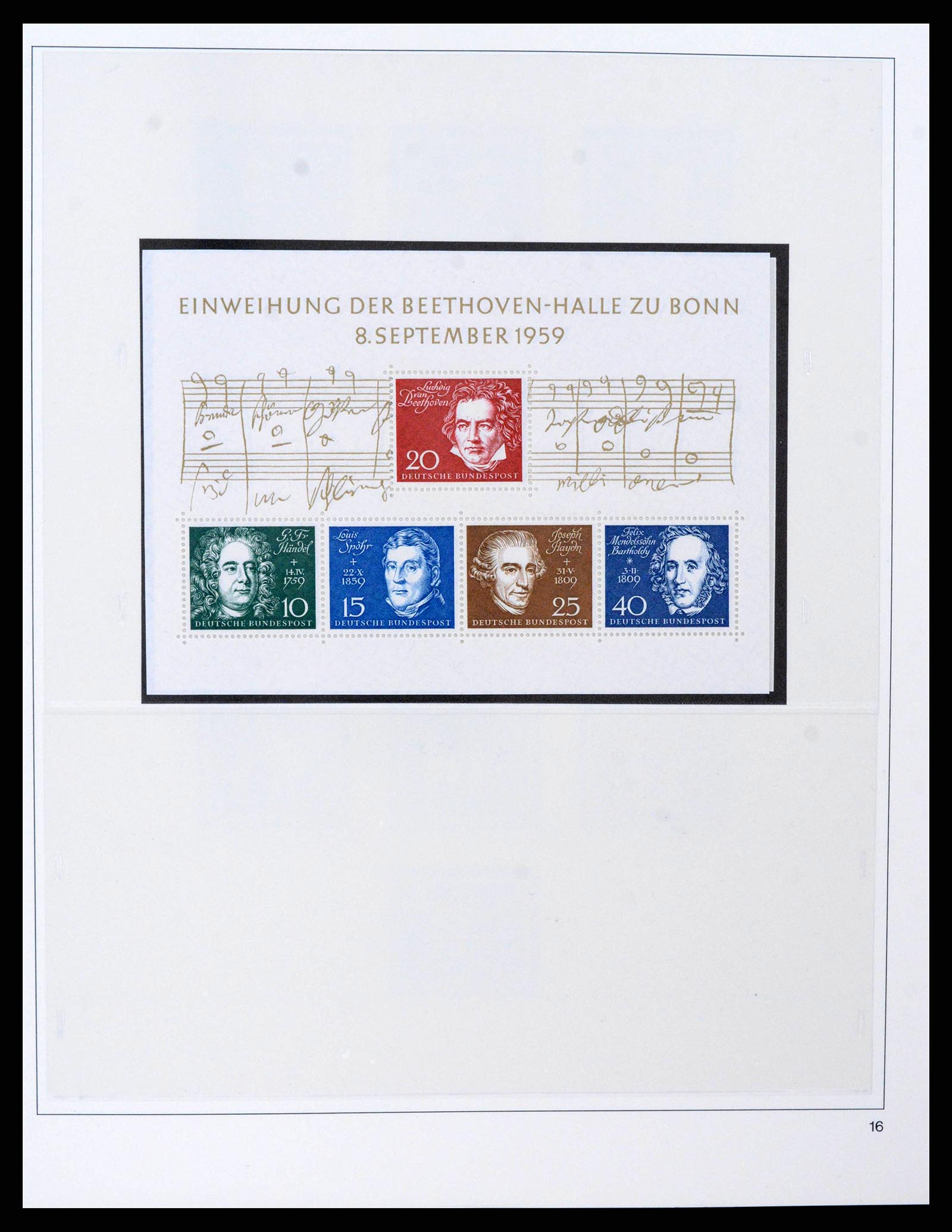 38333 0016 - Stamp collection 38333 Bund 1949-1969.