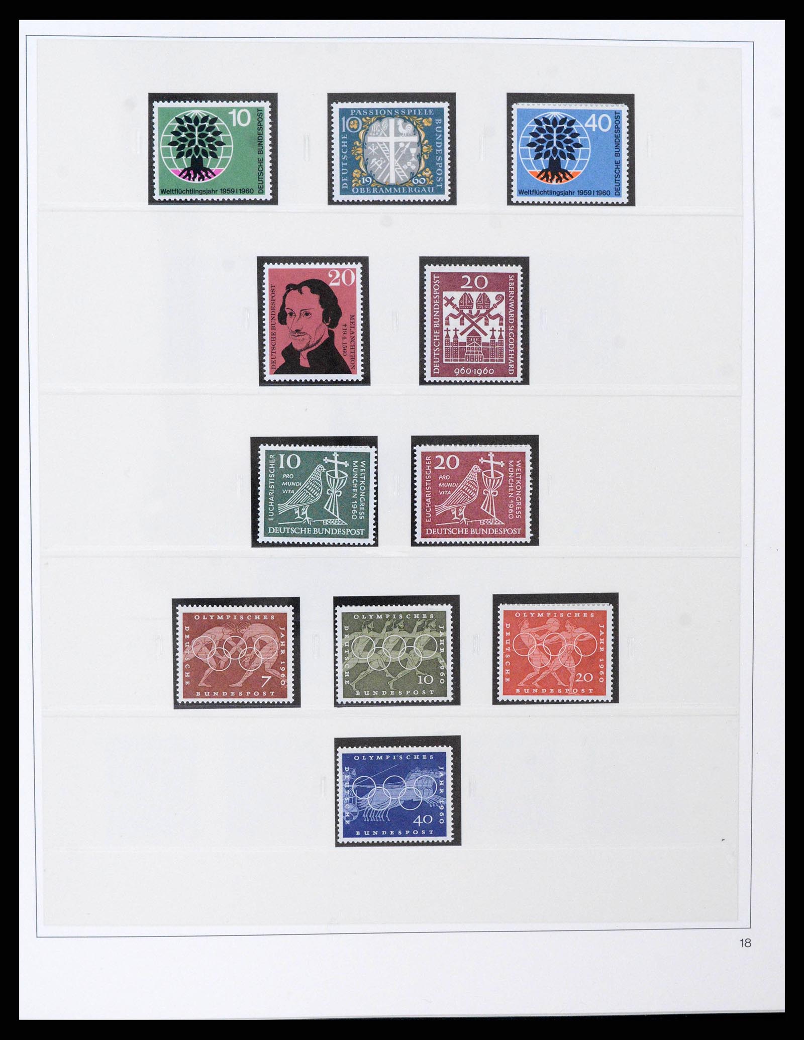 38333 0018 - Stamp collection 38333 Bund 1949-1969.