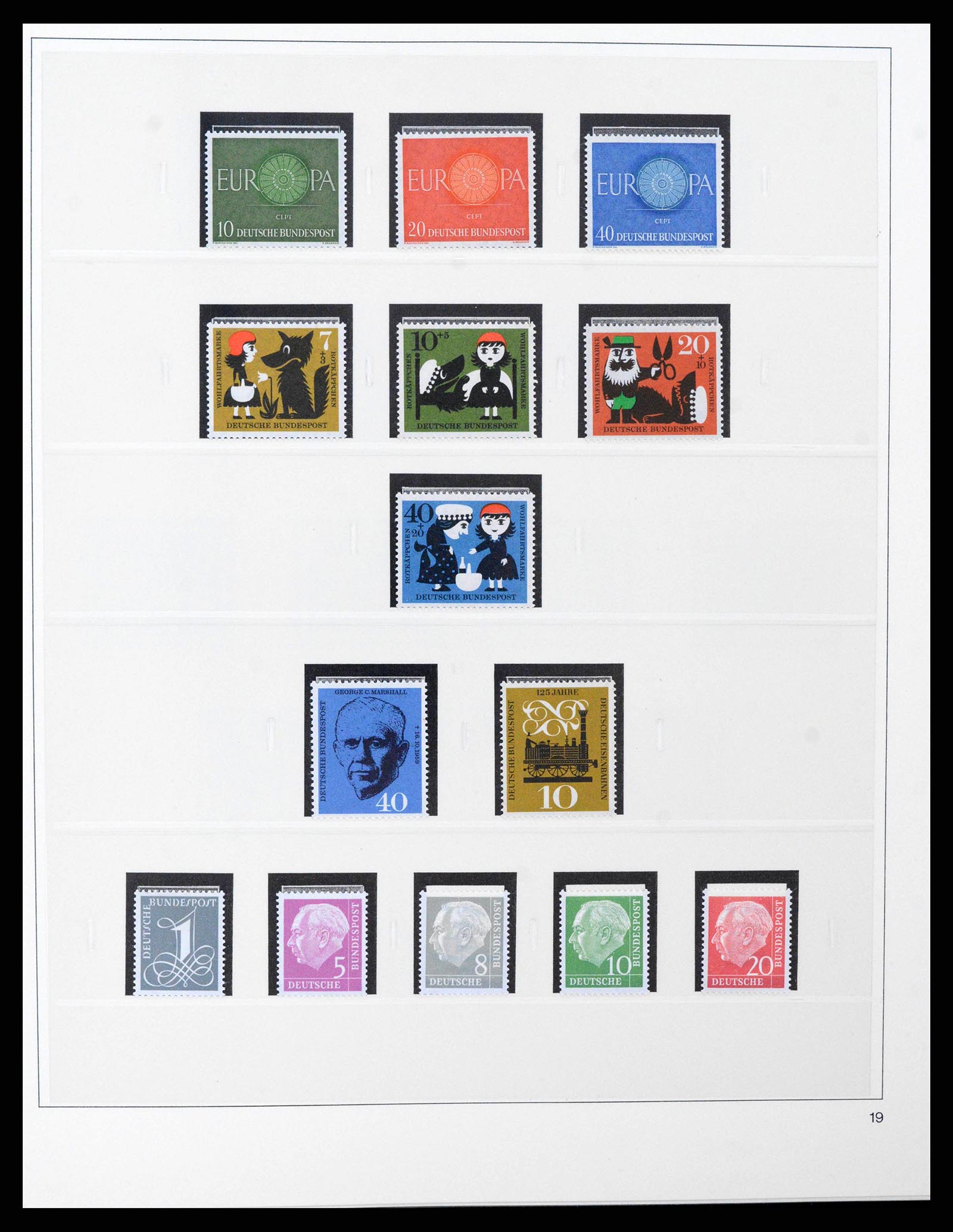 38333 0019 - Stamp collection 38333 Bund 1949-1969.