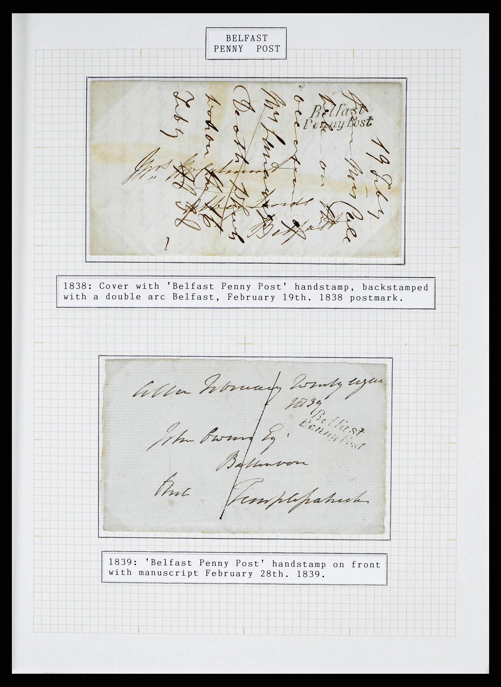 38336 0007 - Postzegelverzameling 38336 Ierland tentoonstellingscollectie brieven 