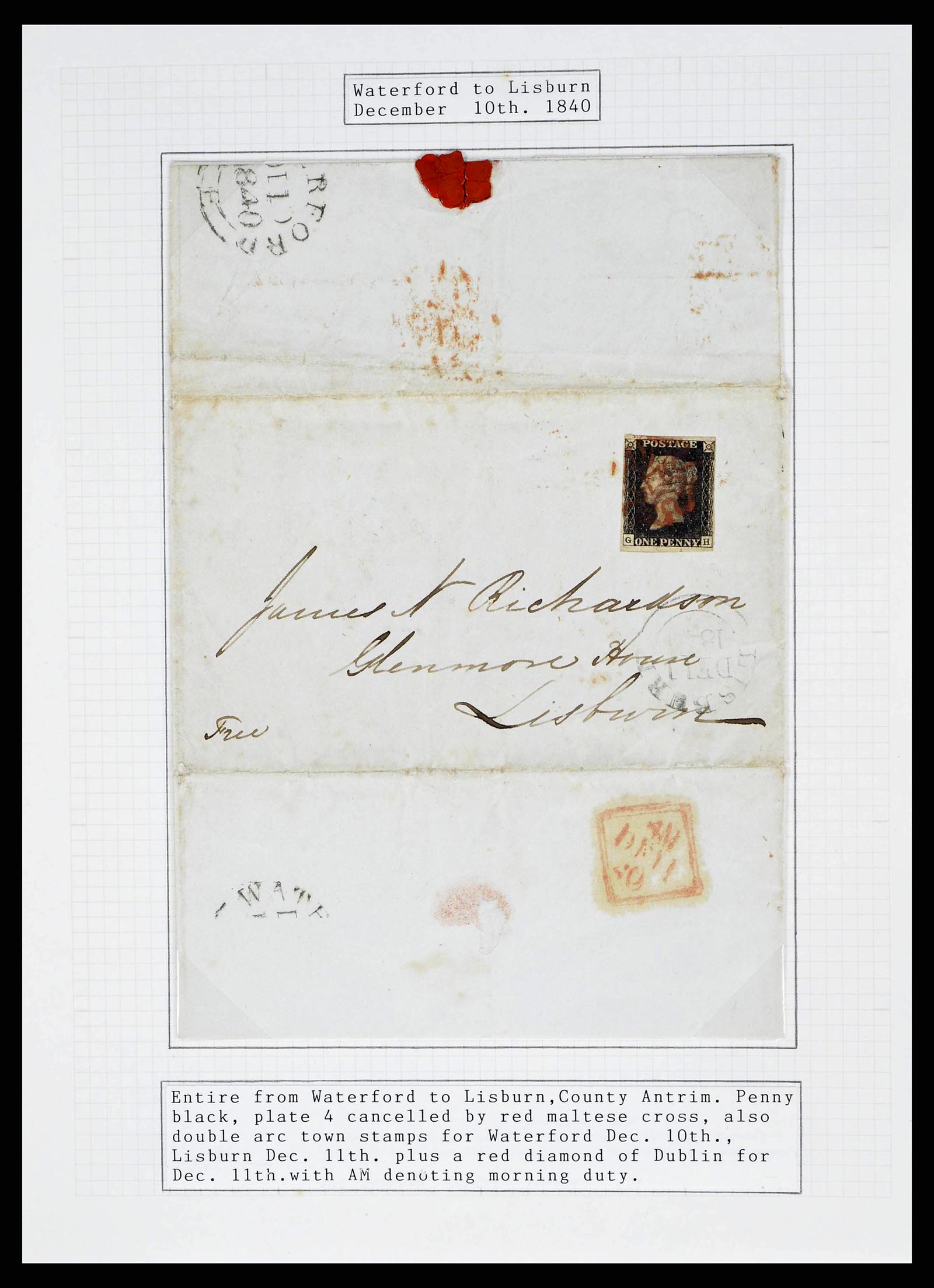 38336 0011 - Postzegelverzameling 38336 Ierland tentoonstellingscollectie brieven 