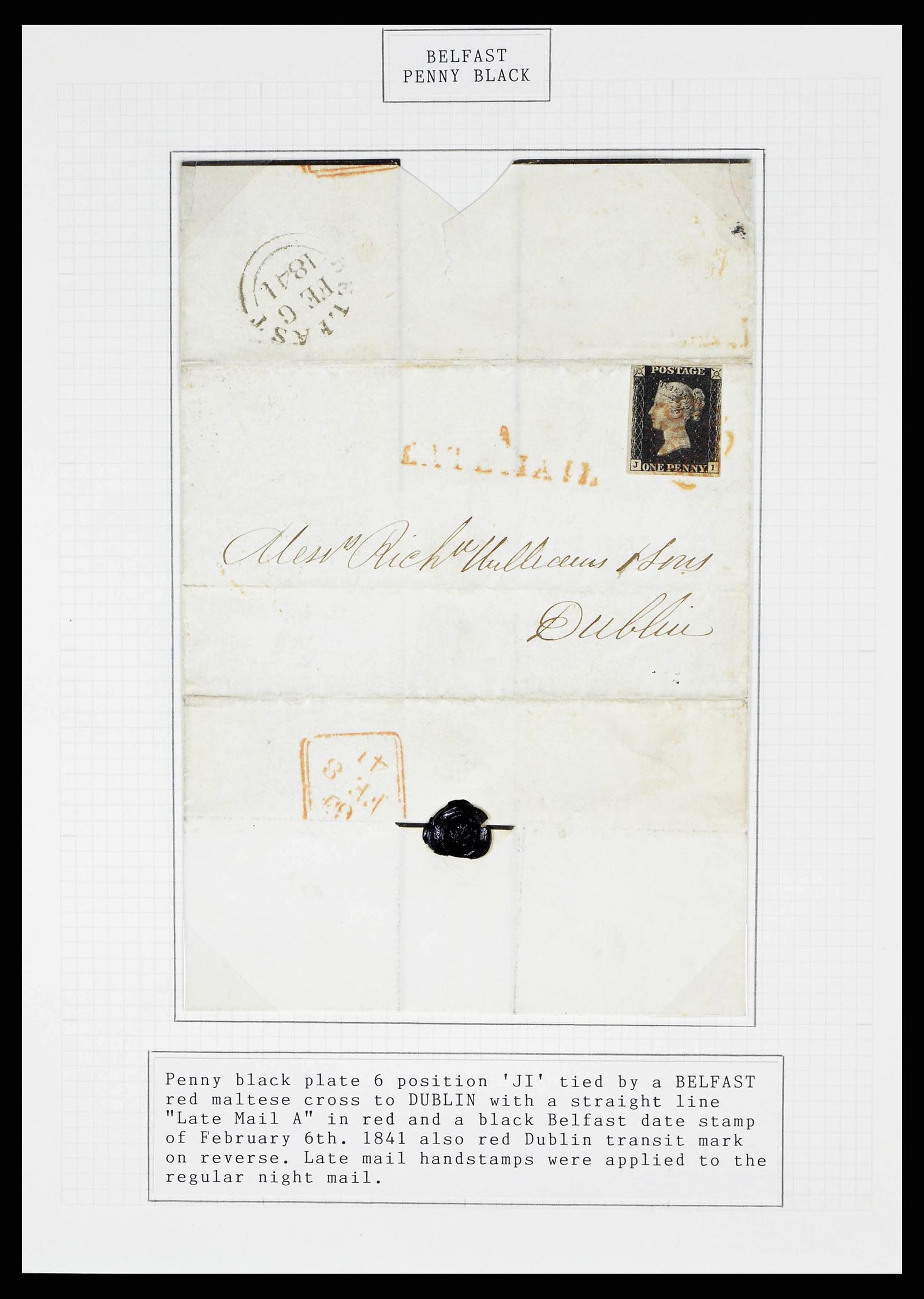 38336 0012 - Postzegelverzameling 38336 Ierland tentoonstellingscollectie brieven 