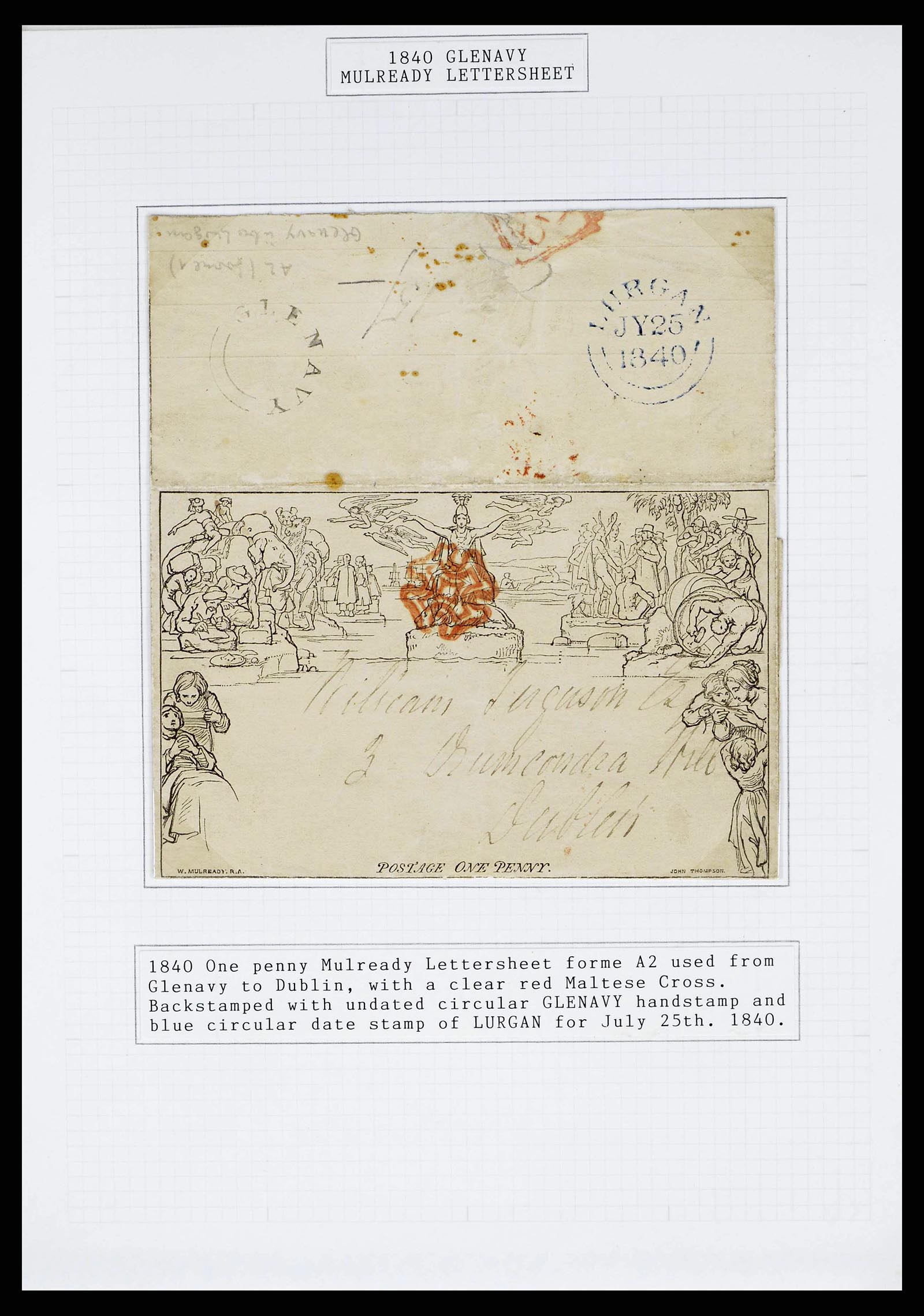 38336 0013 - Postzegelverzameling 38336 Ierland tentoonstellingscollectie brieven 